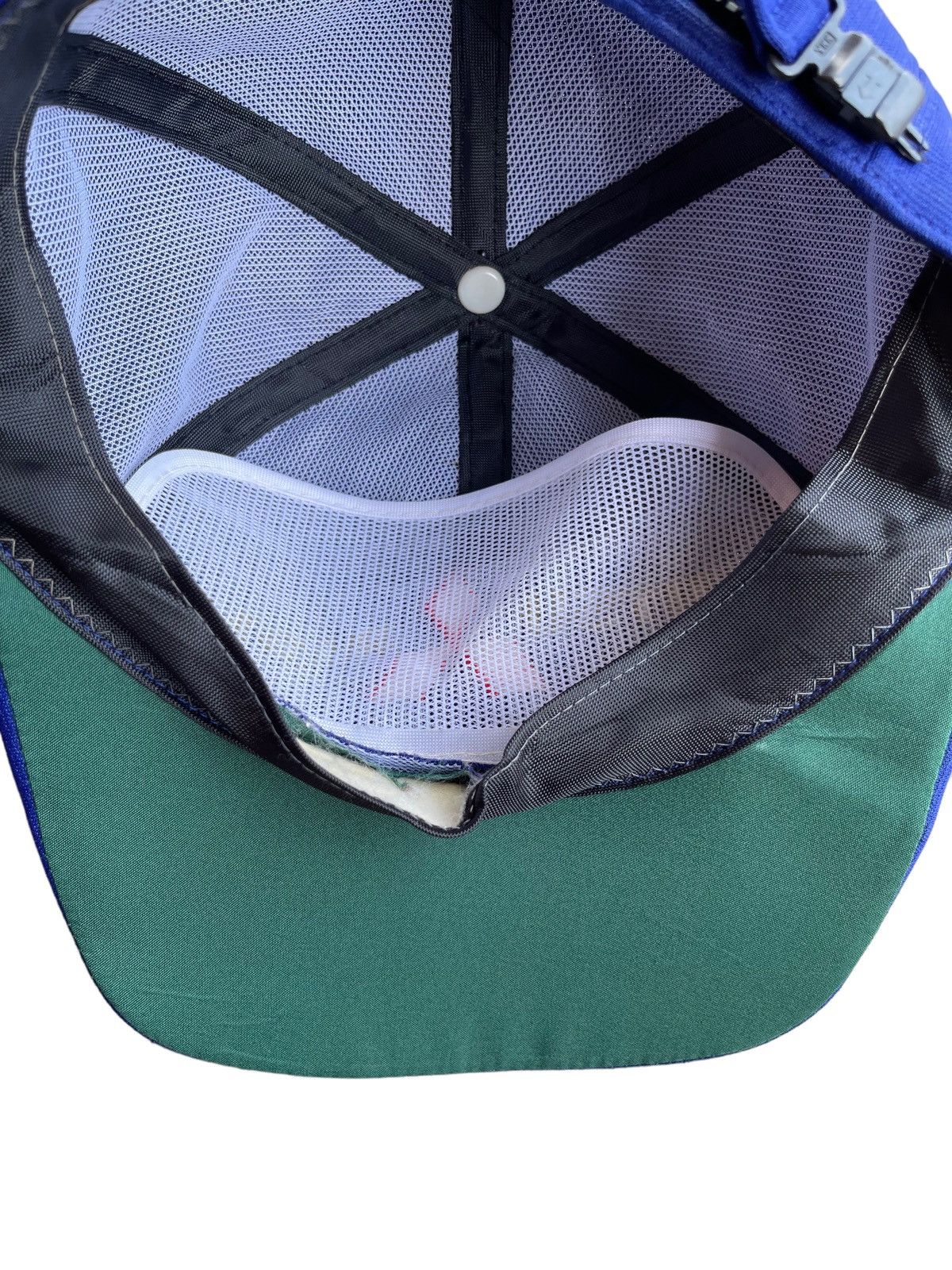 Japanese Brand × Vintage Vintage 90s Mitsubishi Spellout Logo Racing Cap Size ONE SIZE - 11 Thumbnail