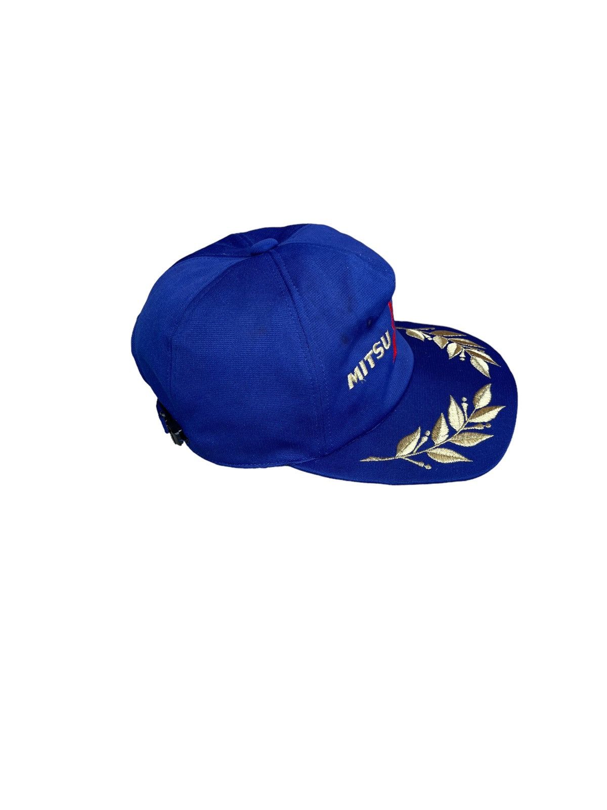Japanese Brand × Vintage Vintage 90s Mitsubishi Spellout Logo Racing Cap Size ONE SIZE - 5 Thumbnail