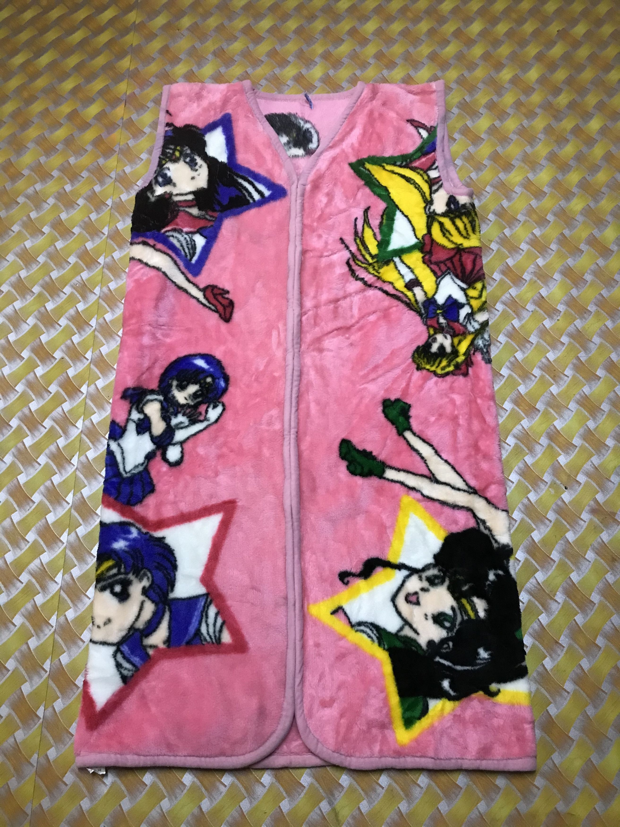 Anime × Japanese Brand × Vintage Vintage Sailormoon Bandai Full Print Fleece Long Jacket Size US M / EU 48-50 / 2 - 1 Thumbnail