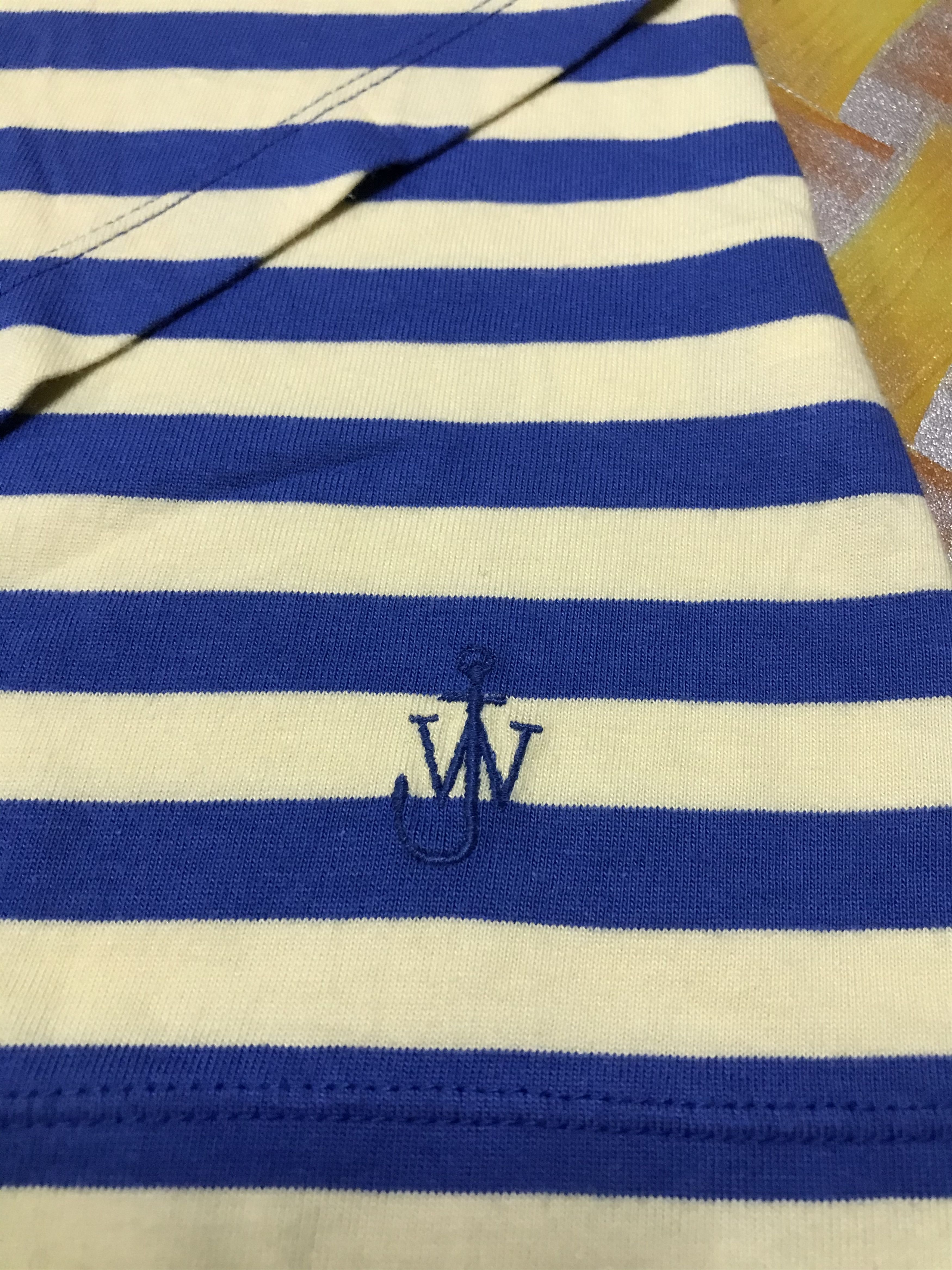 JW Anderson × Uniqlo J.W.Anderson Blue&White Stripes T Shirt Size US M / EU 48-50 / 2 - 2 Thumbnail