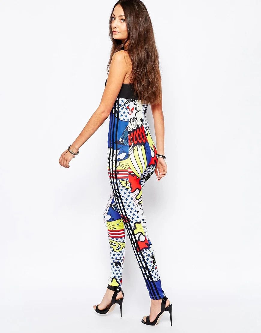 Adidas ADIDAS x RITA ORA Collab Jumpsuit Comic Catsuit Overall Size 28" / US 6 / IT 42 - 2 Thumbnail