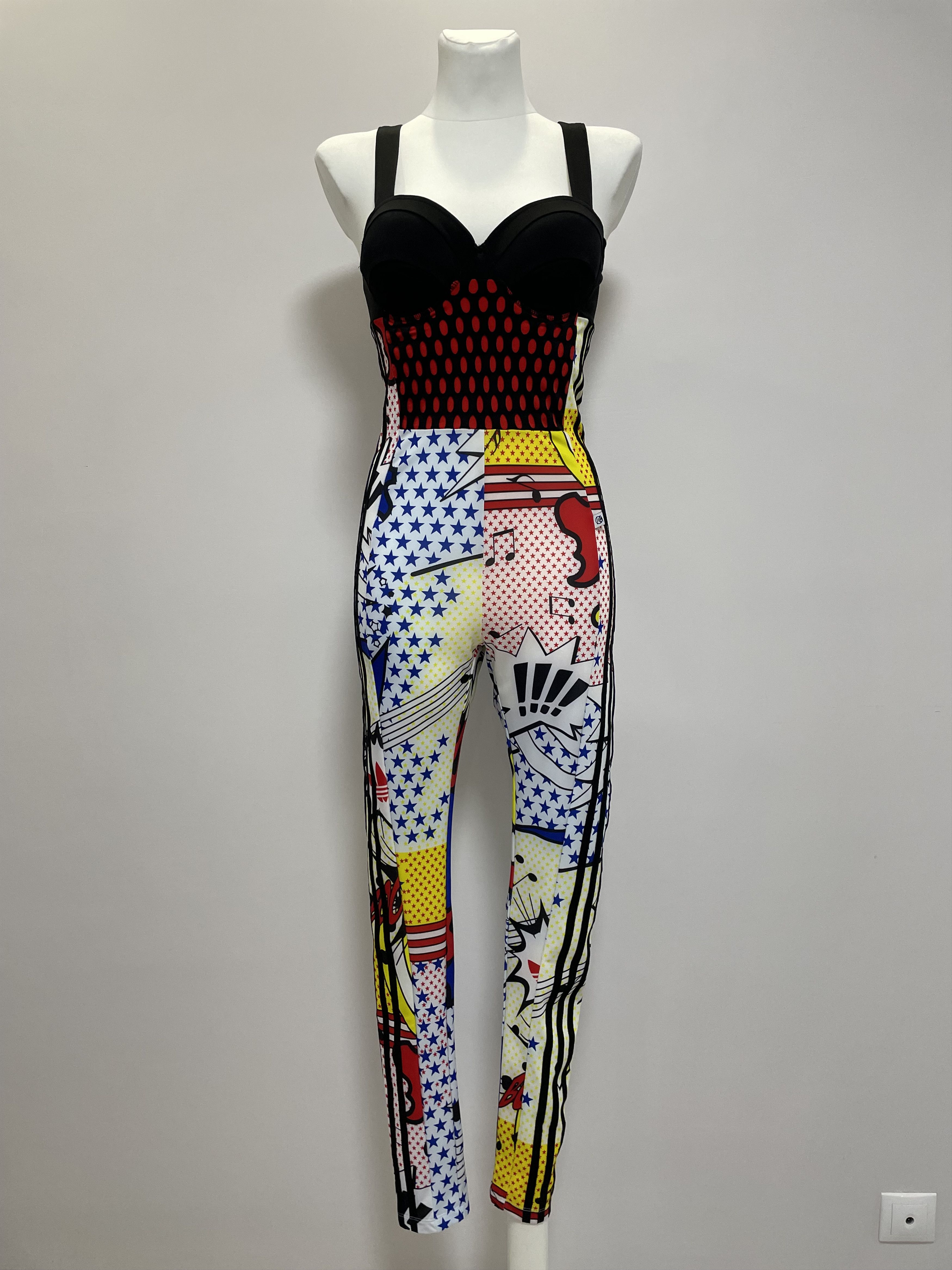 Adidas ADIDAS x RITA ORA Collab Jumpsuit Comic Catsuit Overall Size 28" / US 6 / IT 42 - 5 Thumbnail