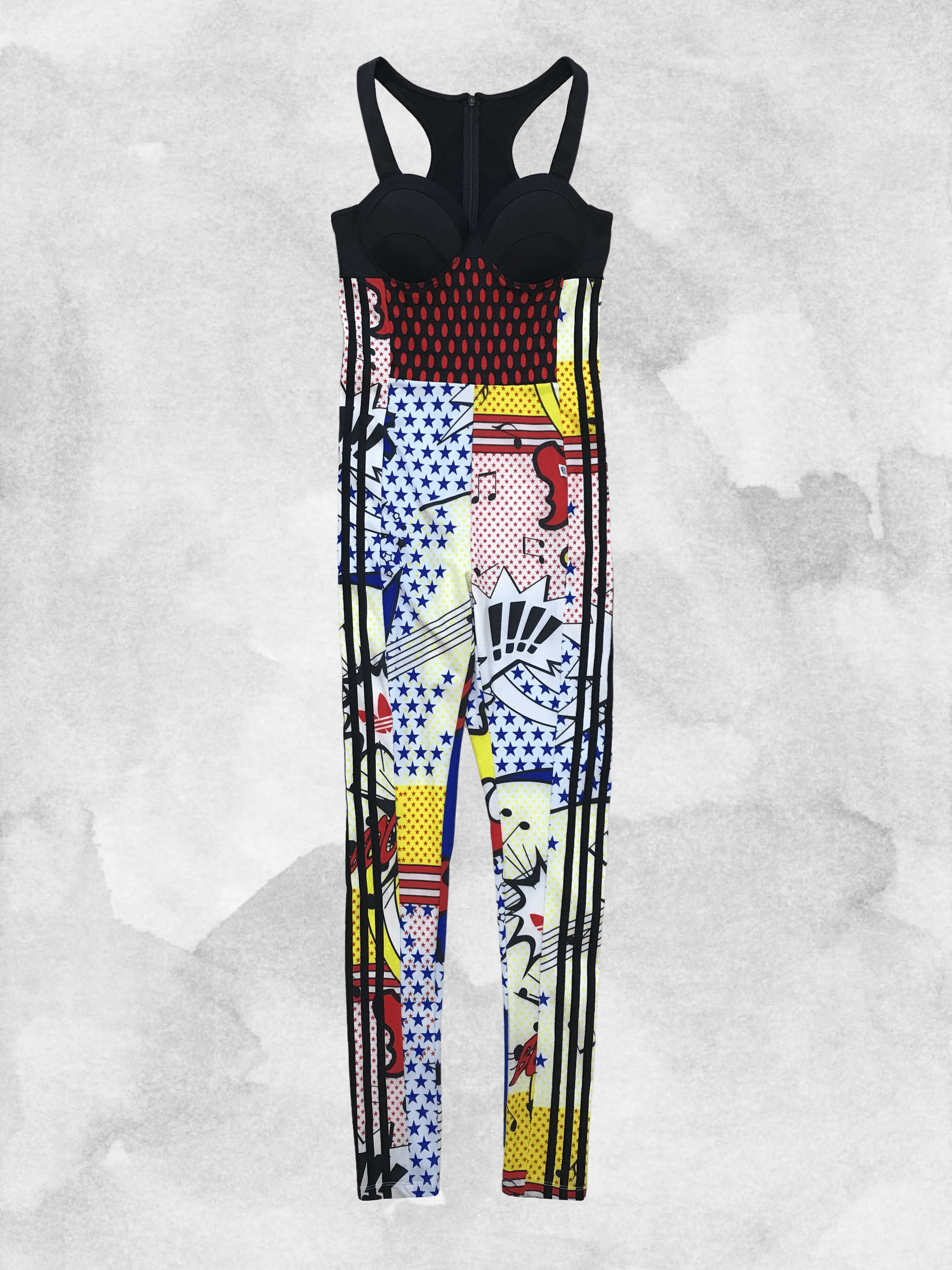 Adidas ADIDAS x RITA ORA Collab Jumpsuit Comic Catsuit Overall Size 28" / US 6 / IT 42 - 4 Thumbnail