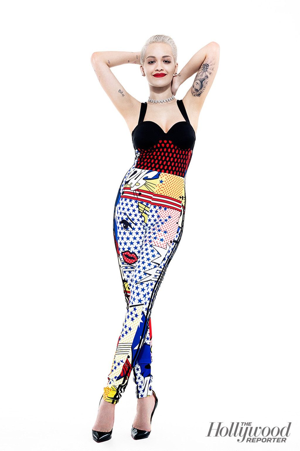 ADIDAS x RITA ORA Collab Jumpsuit Comic Catsuit Overall - Main Image