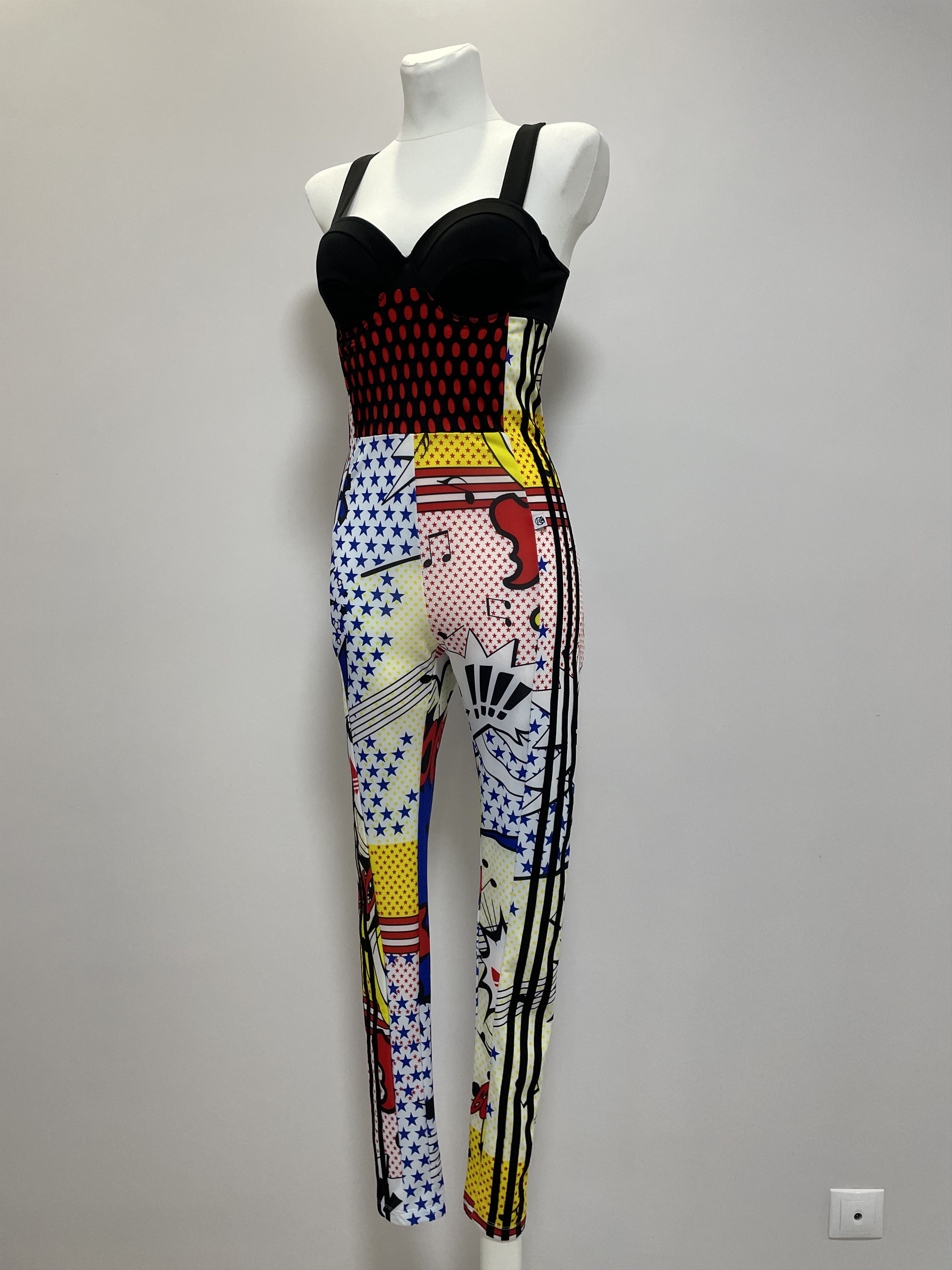 Adidas ADIDAS x RITA ORA Collab Jumpsuit Comic Catsuit Overall Size 28" / US 6 / IT 42 - 7 Thumbnail