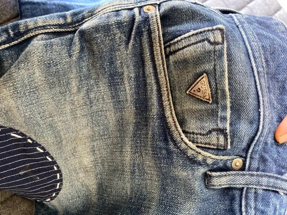 Vintage Custom Shashiko Boro Patch Work Regular Stright Jeans Size US 38 / EU 54 - 9 Thumbnail