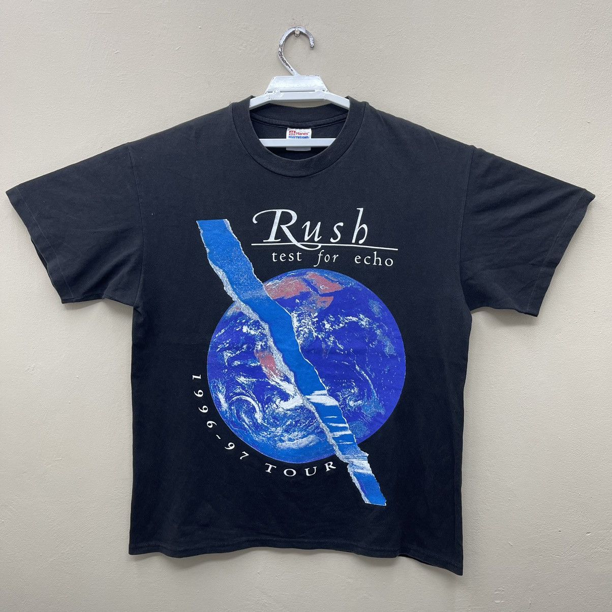 Band Tees Rush Band -Tshirt Vintage RUSH Test For Echo Tour 1996-97 Size US L / EU 52-54 / 3 - 1 Thumbnail