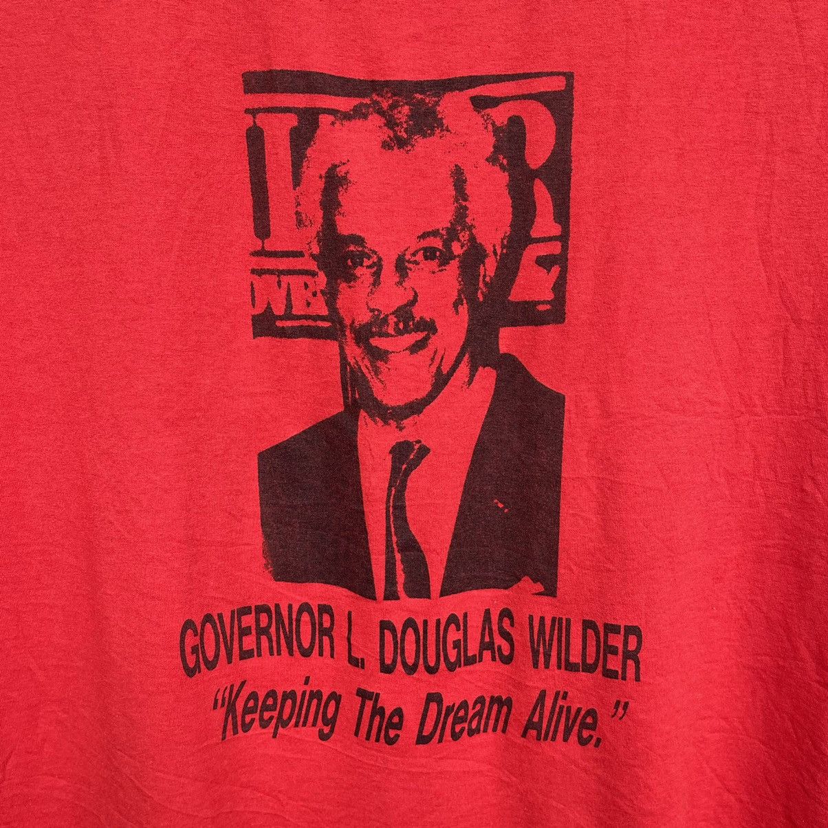 Vintage Vintage Governor L. Douglas Wilder "Keeping The Dream Alive" Size US XXL / EU 58 / 5 - 2 Thumbnail