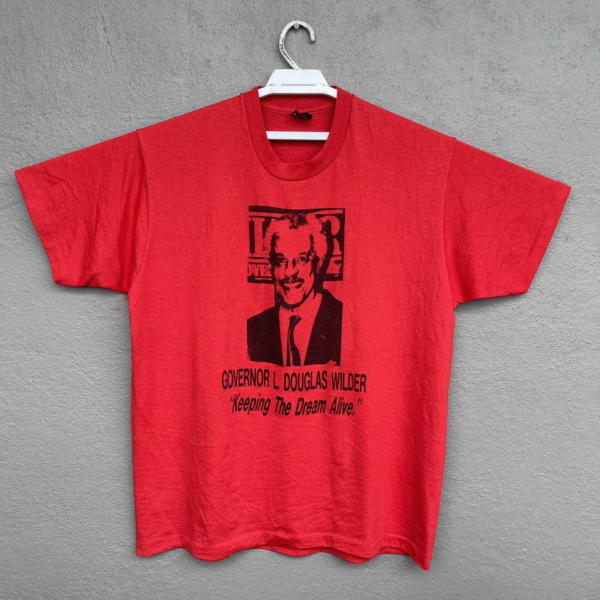 Vintage Vintage Governor L. Douglas Wilder "Keeping The Dream Alive" Size US XXL / EU 58 / 5 - 1 Thumbnail