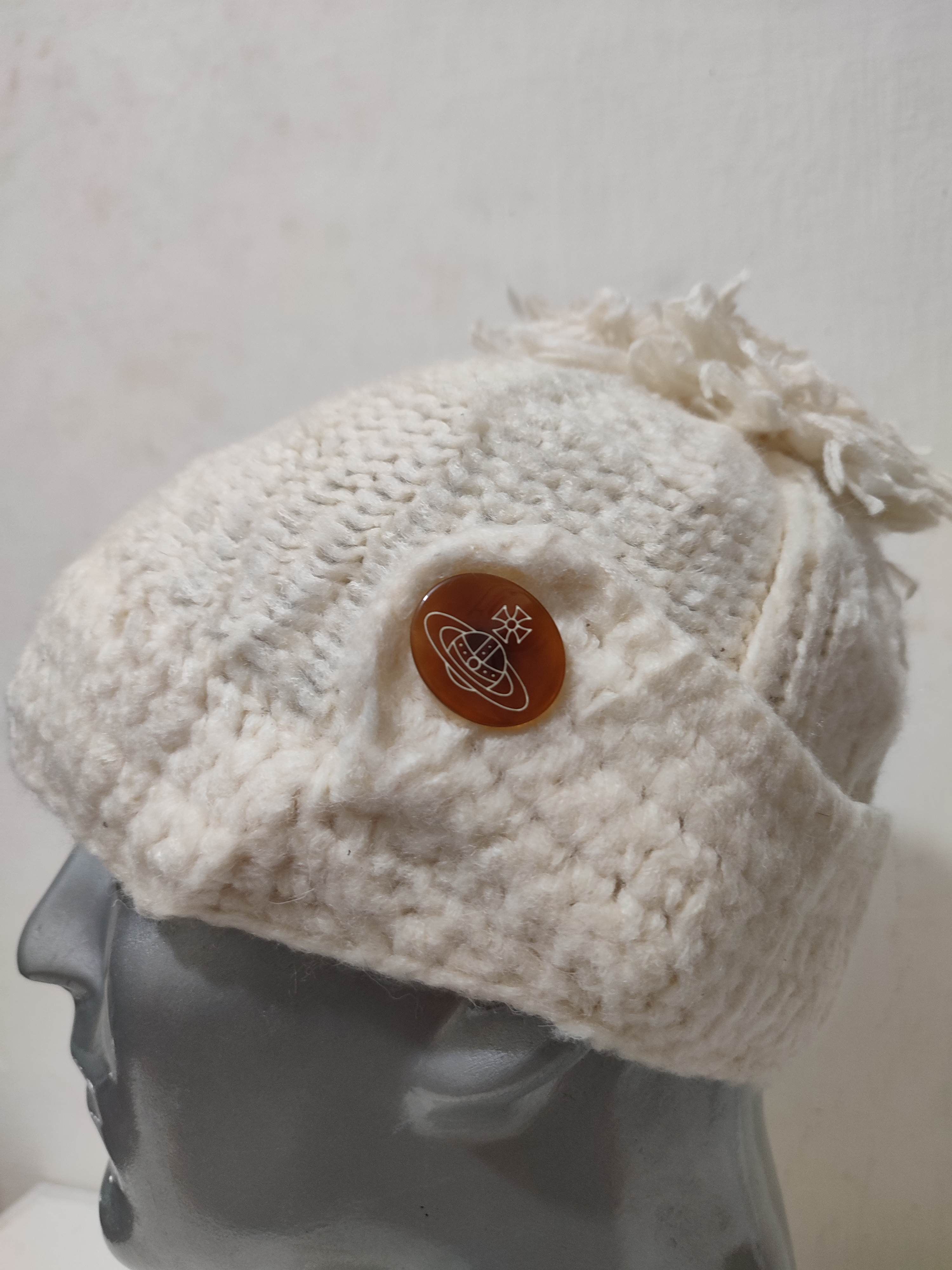 Vivienne Westwood 🔥Vivienne Westwood Knitted Wool Hats Orb logo button 🔥 Size ONE SIZE - 2 Thumbnail
