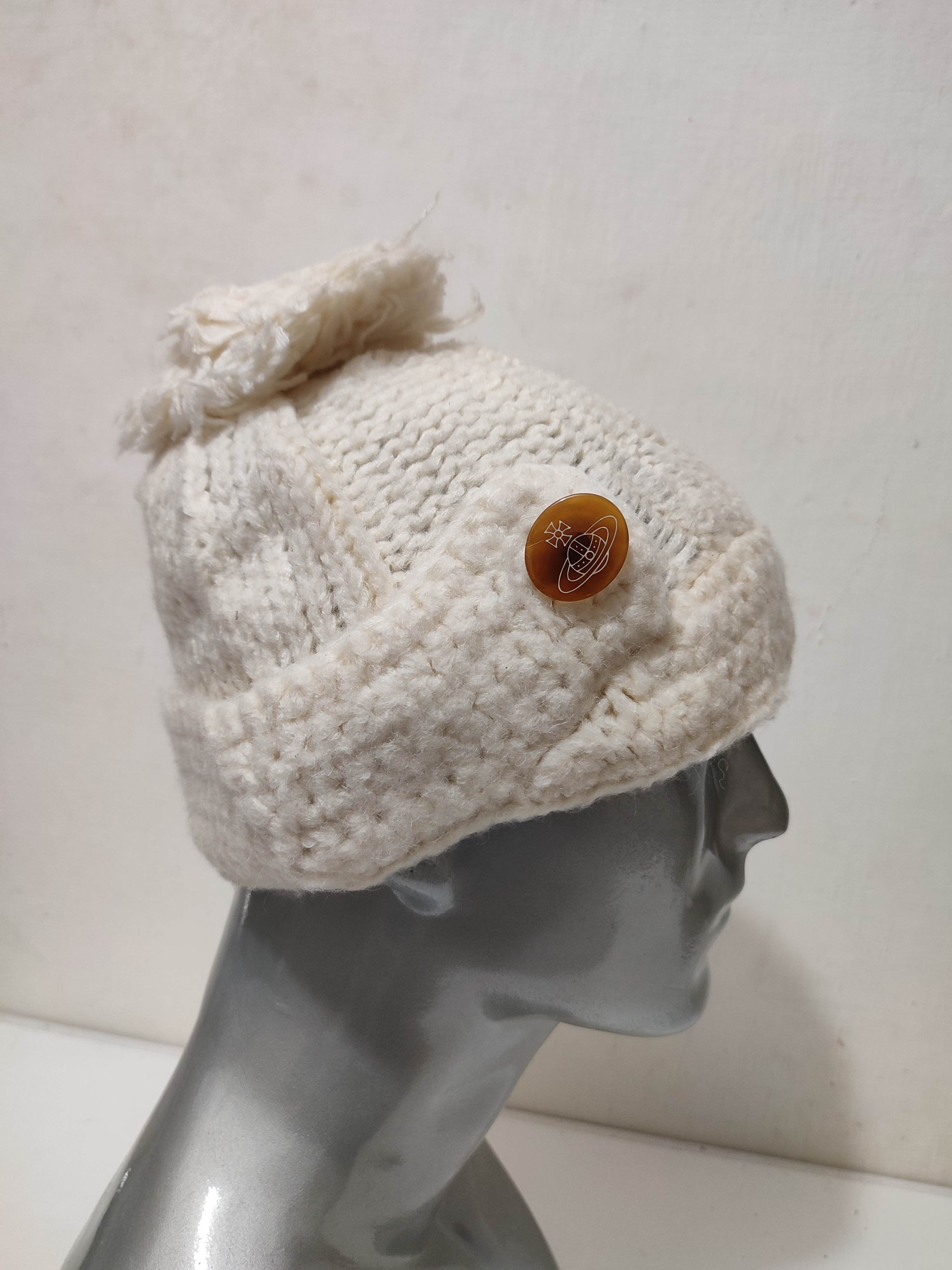 Vivienne Westwood 🔥Vivienne Westwood Knitted Wool Hats Orb logo button 🔥 Size ONE SIZE - 4 Thumbnail