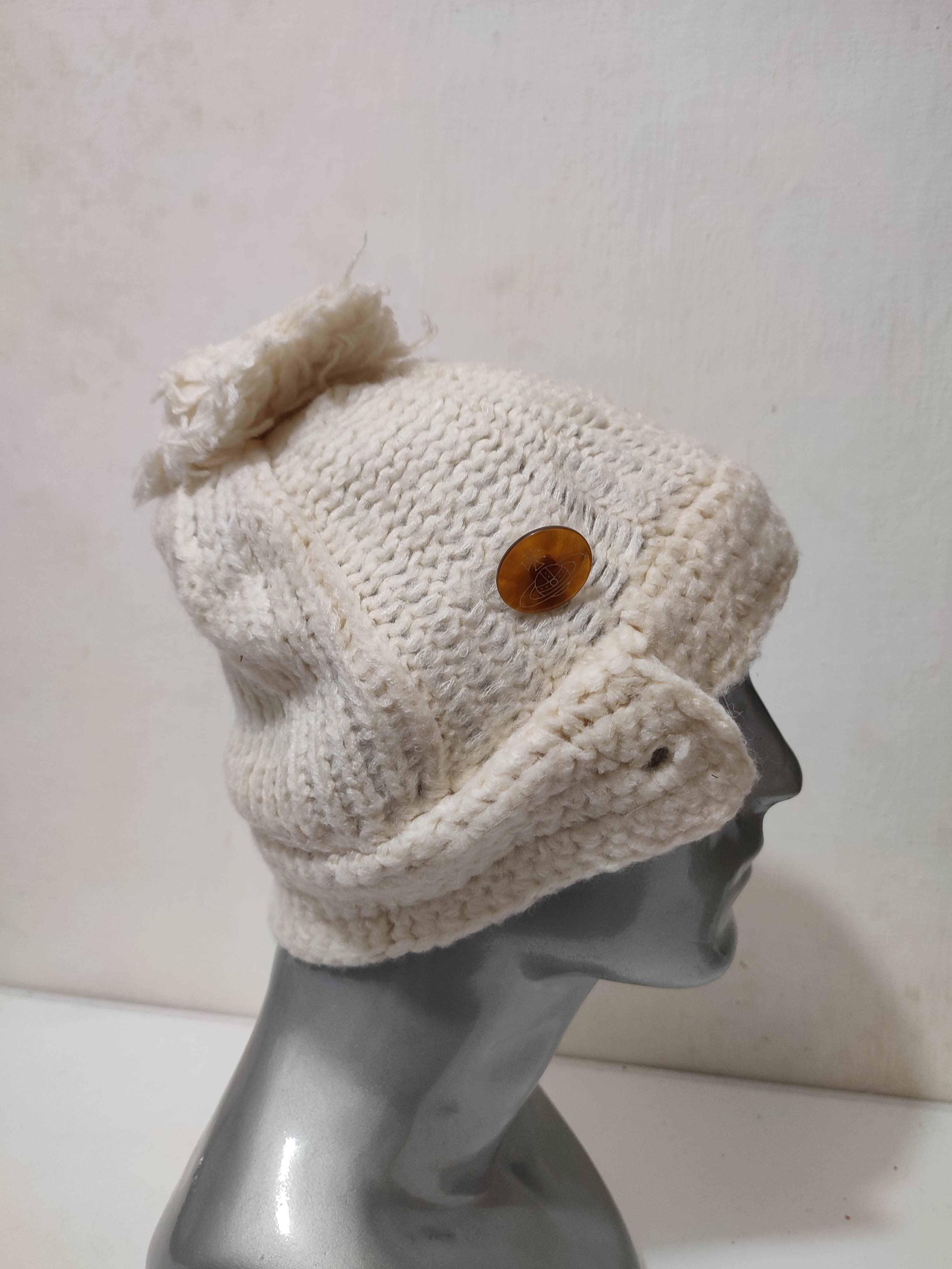 Vivienne Westwood 🔥Vivienne Westwood Knitted Wool Hats Orb logo button 🔥 Size ONE SIZE - 7 Thumbnail