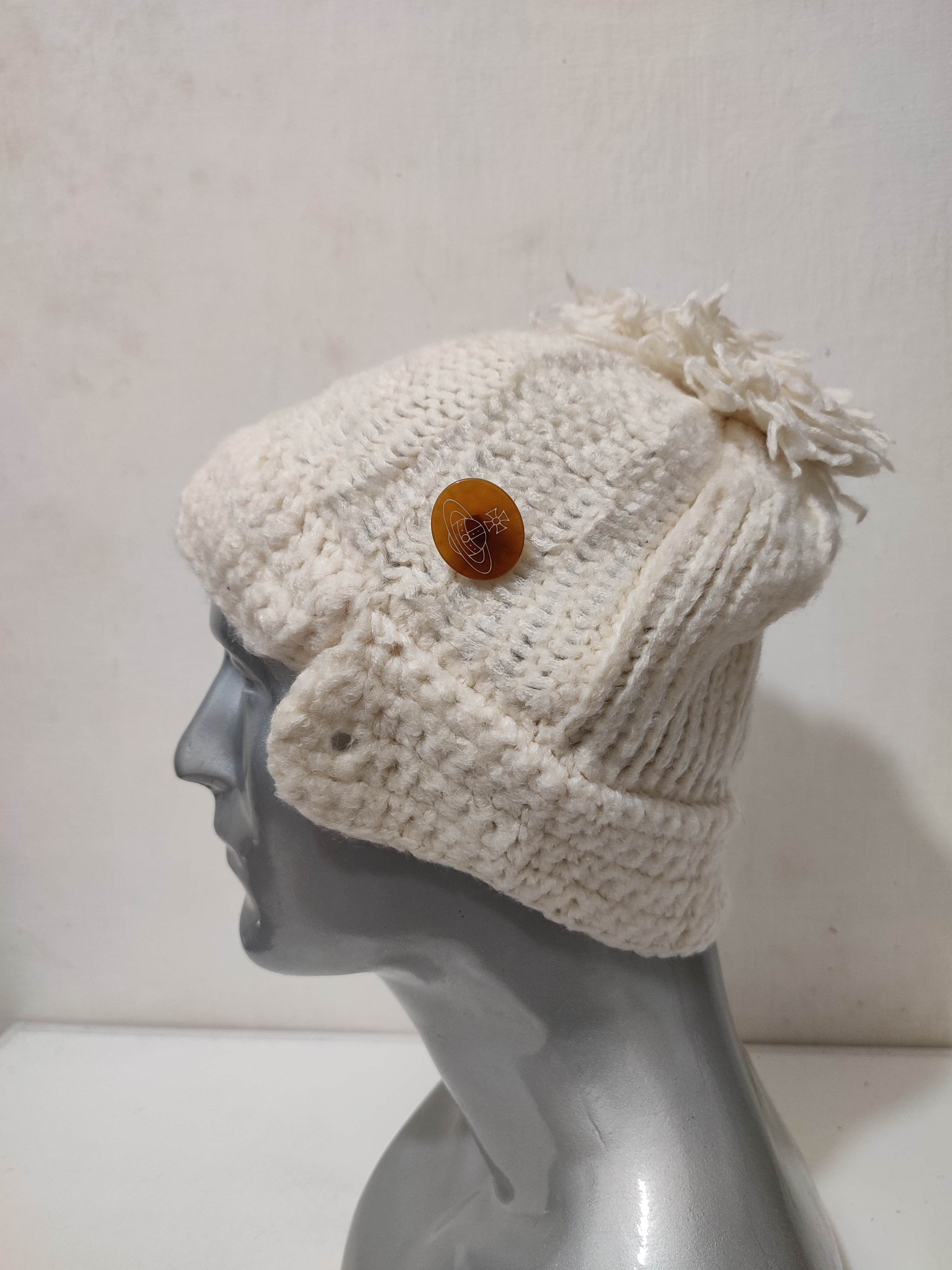 Vivienne Westwood 🔥Vivienne Westwood Knitted Wool Hats Orb logo button 🔥 Size ONE SIZE - 6 Thumbnail