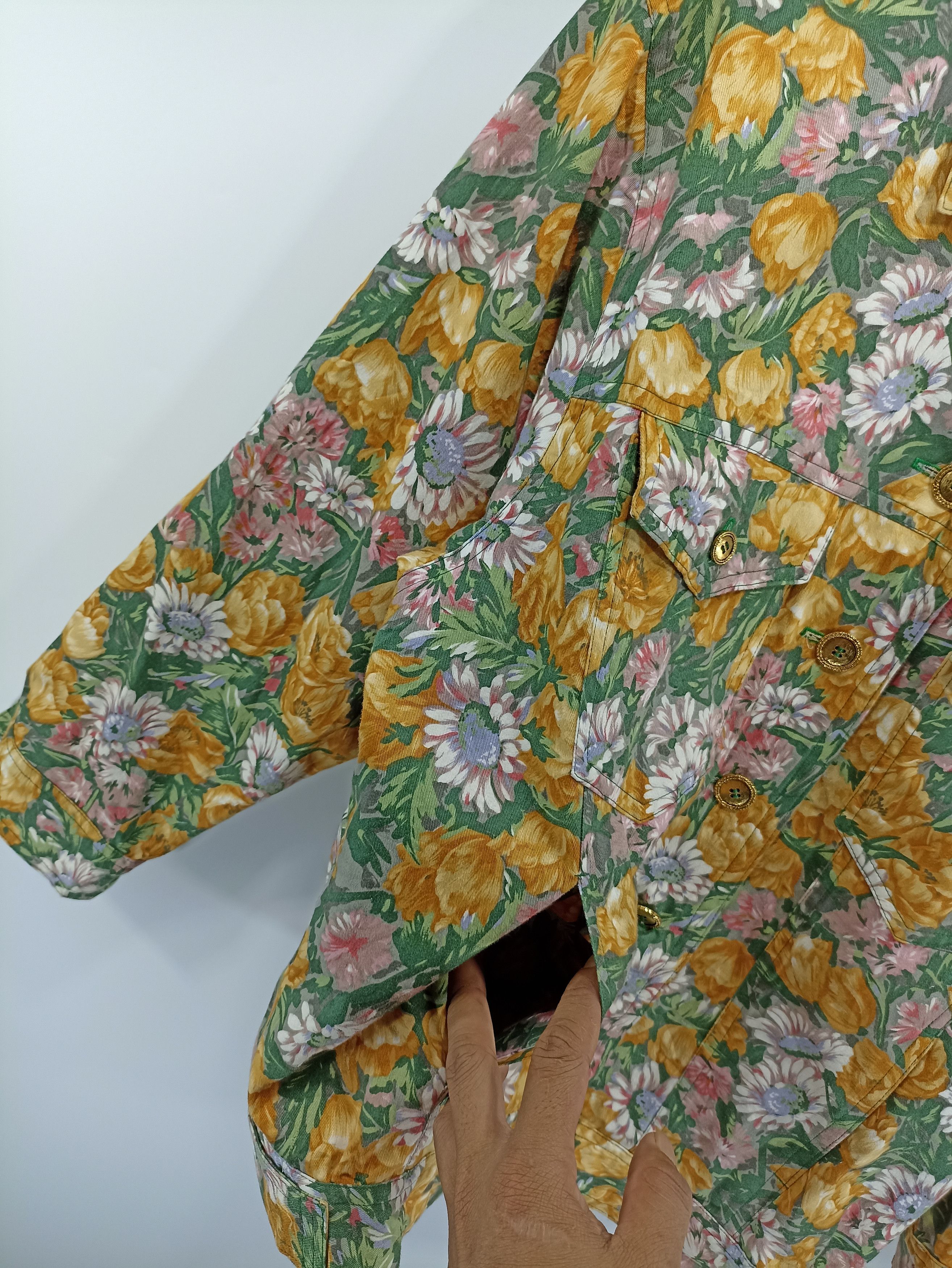 Japanese Brand × Vintage No Brand Trucker Floral Jacket Size US M / EU 48-50 / 2 - 3 Thumbnail