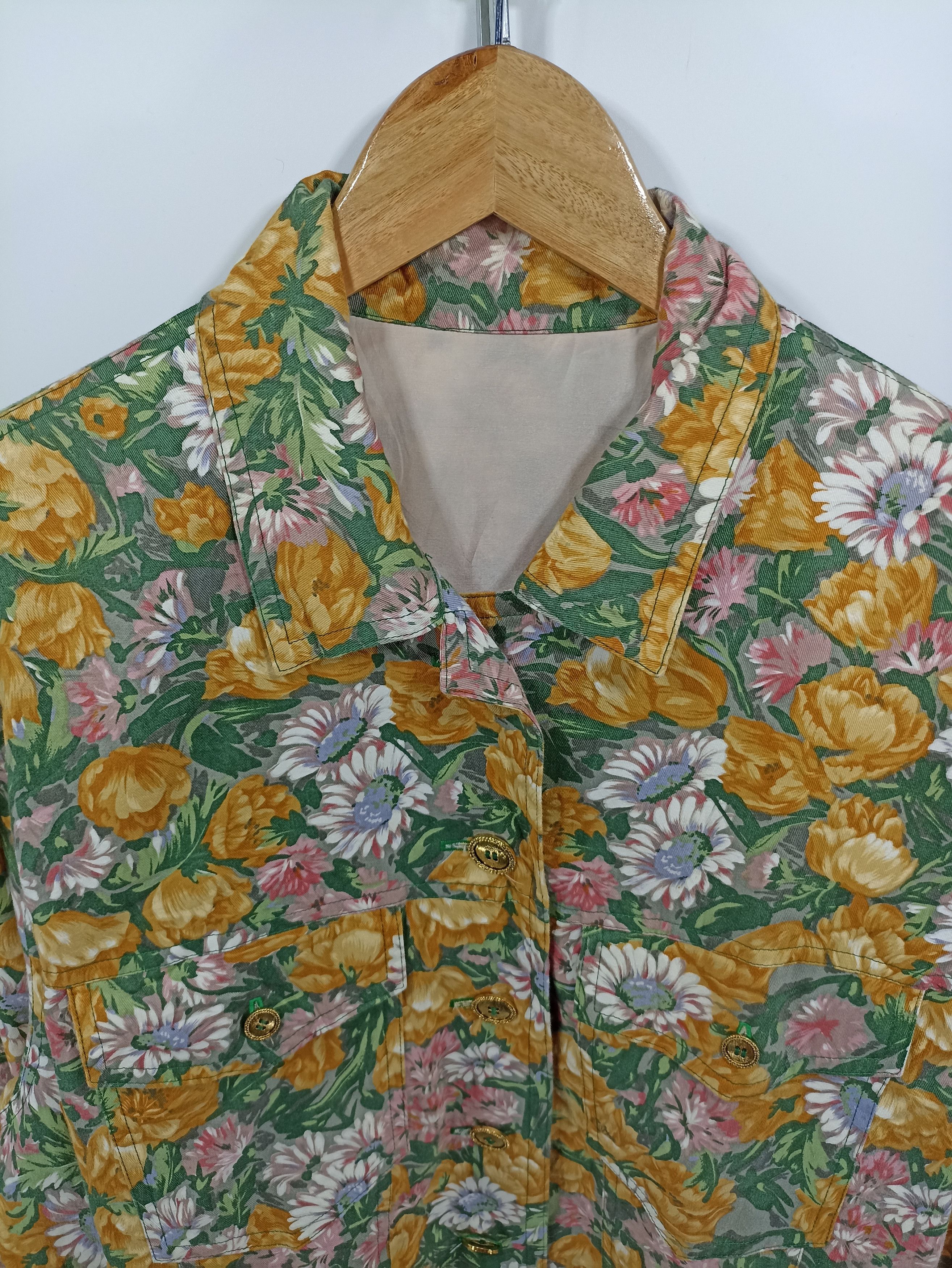 Japanese Brand × Vintage No Brand Trucker Floral Jacket Size US M / EU 48-50 / 2 - 4 Thumbnail