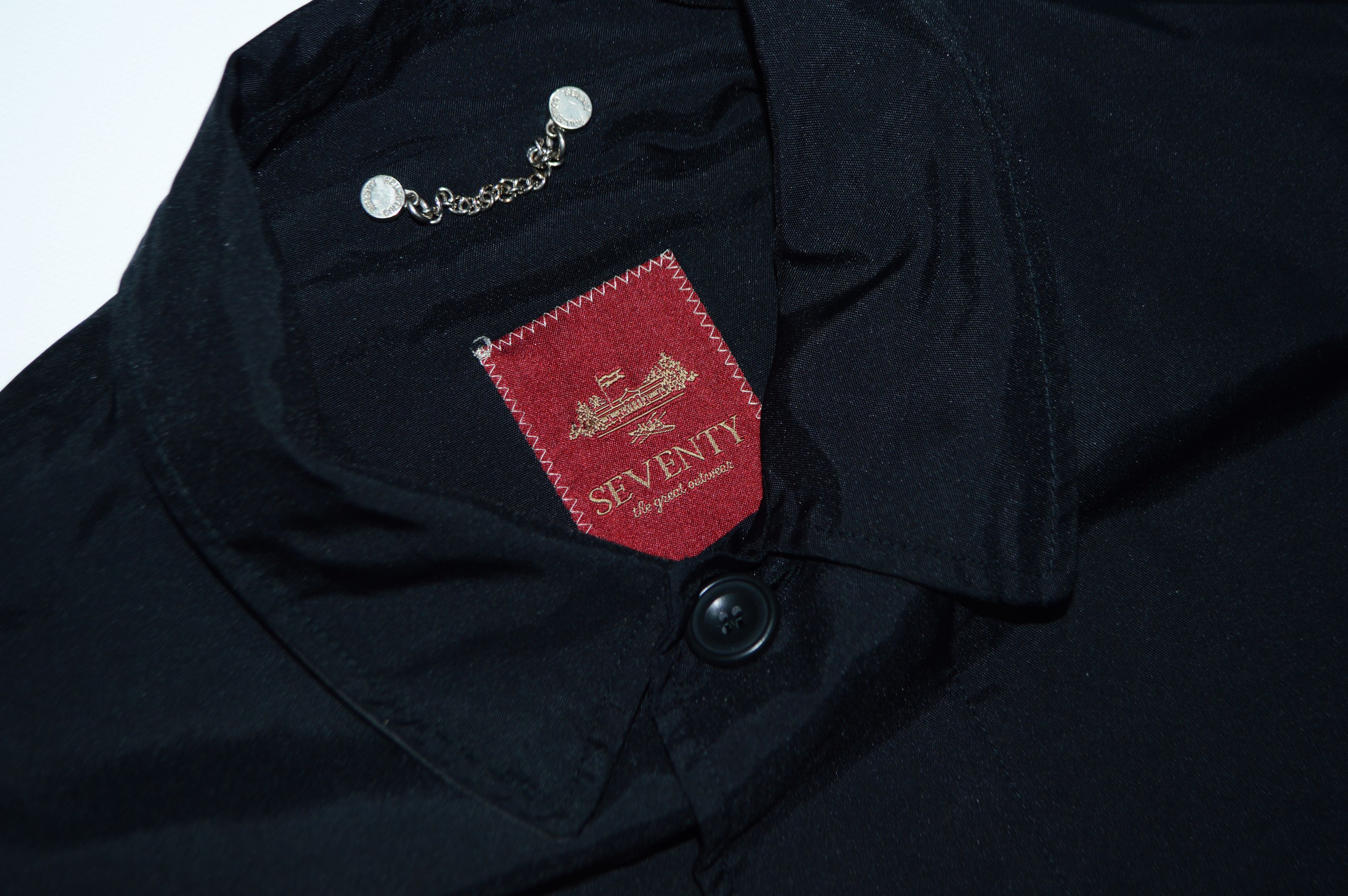 Other Seventy Black Polyurethane Windbreaker Jacket Size L Size US L / EU 52-54 / 3 - 4 Thumbnail