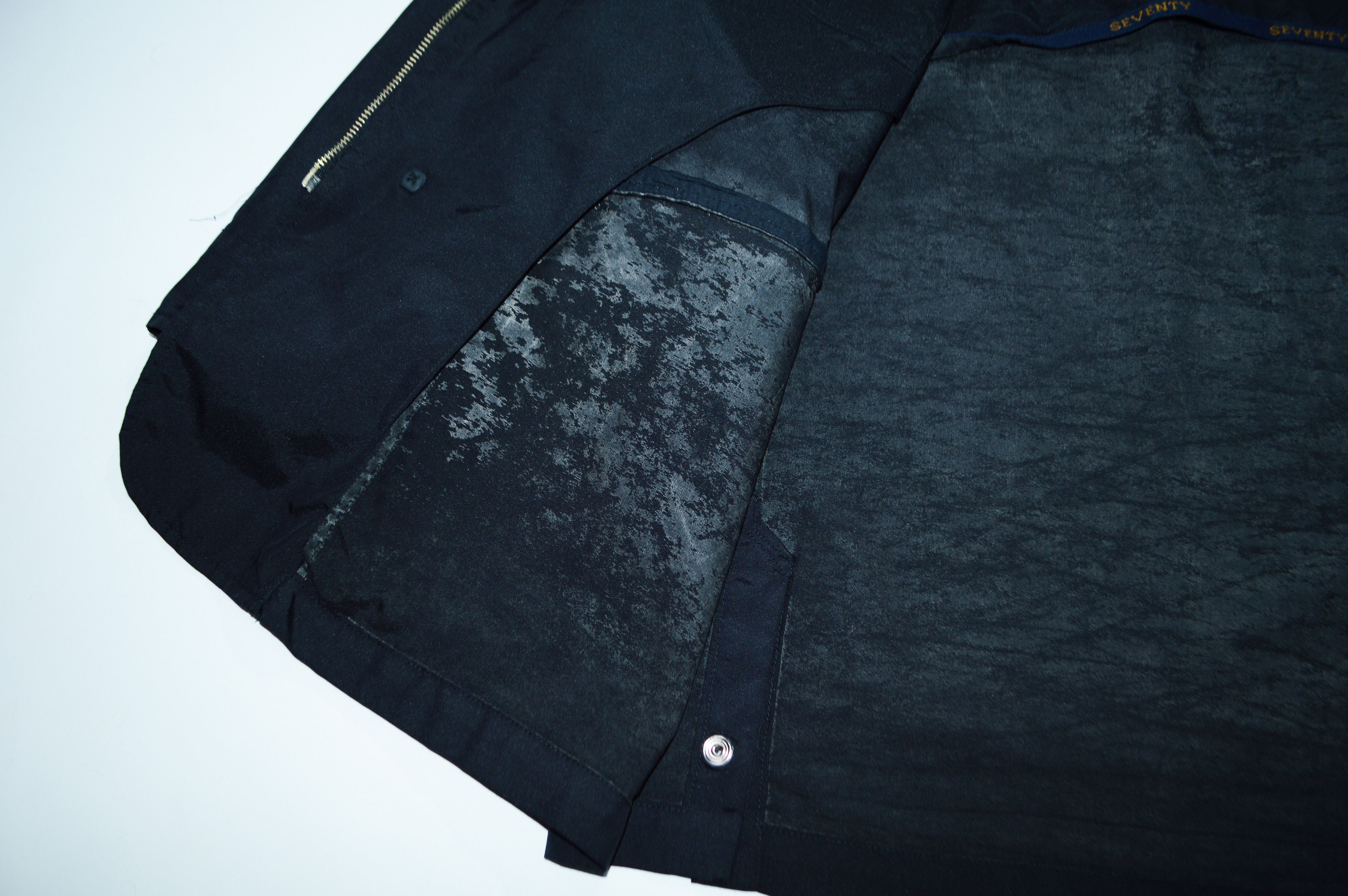 Other Seventy Black Polyurethane Windbreaker Jacket Size L Size US L / EU 52-54 / 3 - 8 Thumbnail