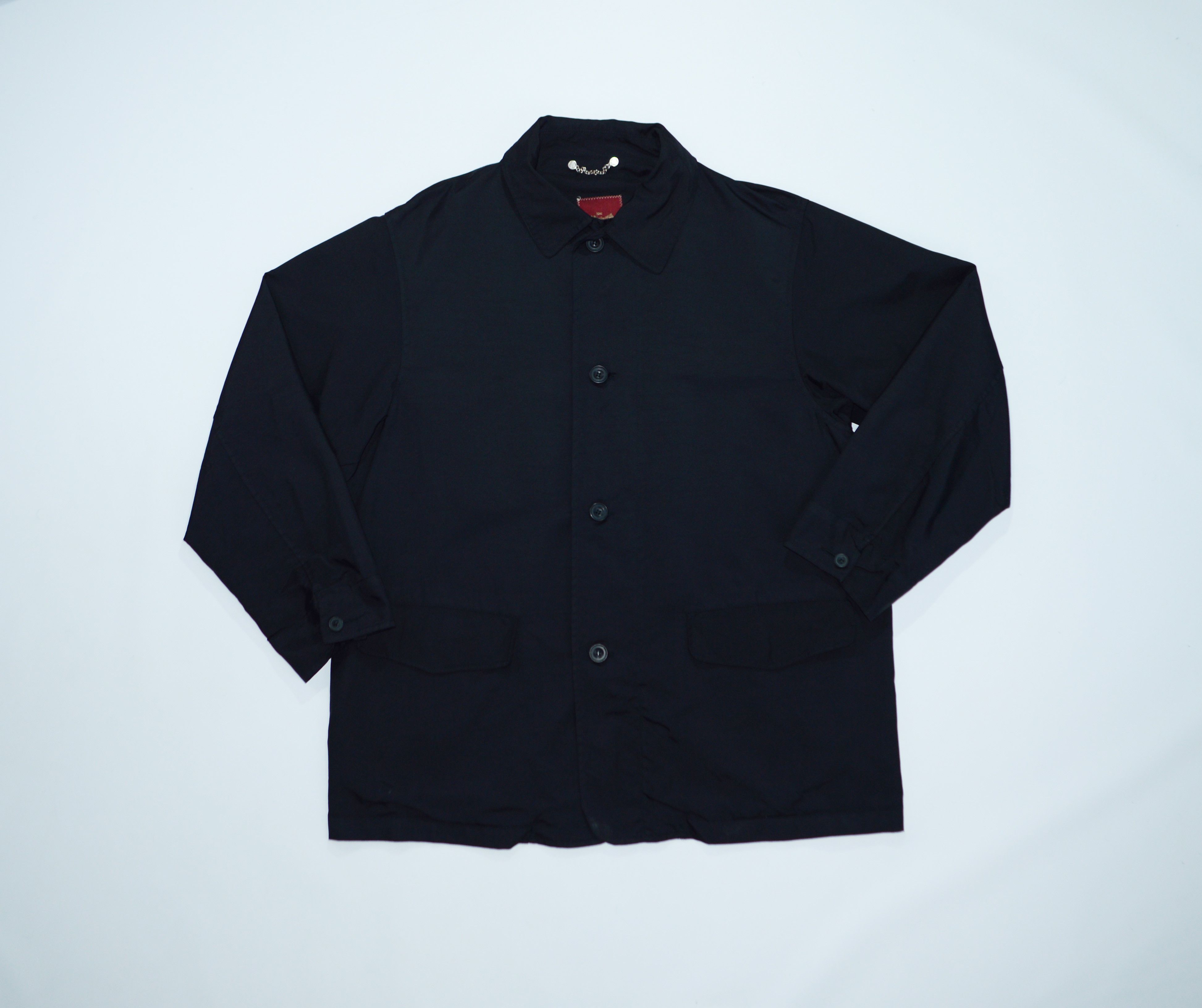 Other Seventy Black Polyurethane Windbreaker Jacket Size L Size US L / EU 52-54 / 3 - 1 Thumbnail