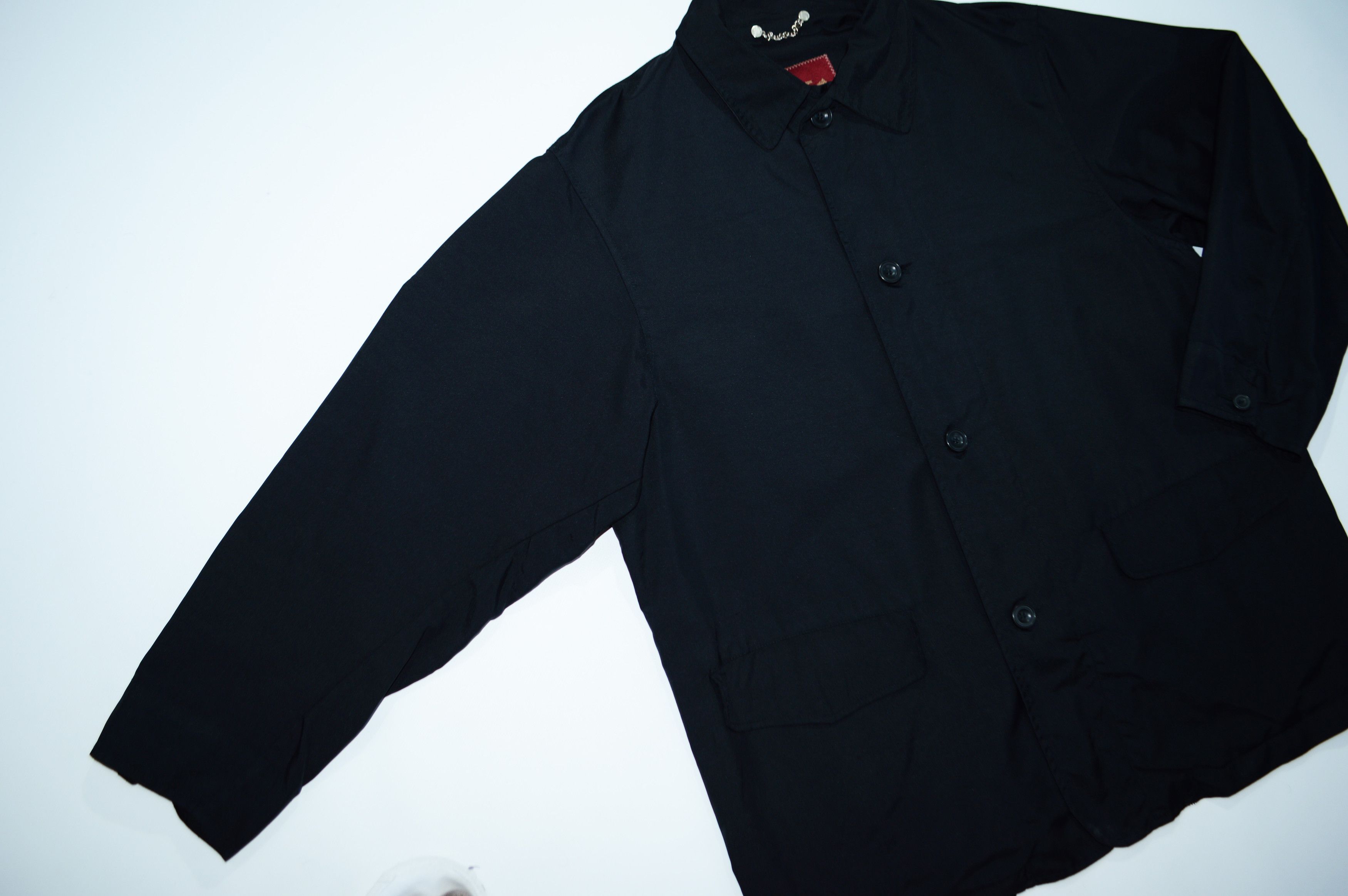 Other Seventy Black Polyurethane Windbreaker Jacket Size L Size US L / EU 52-54 / 3 - 3 Thumbnail