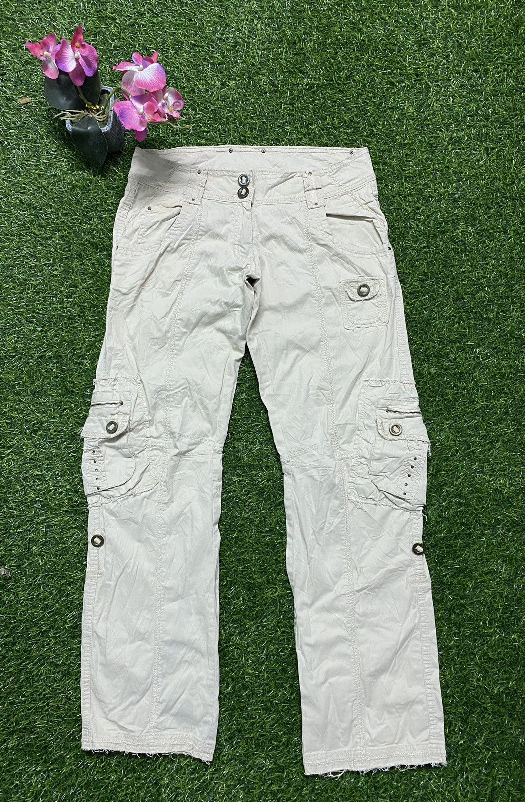 Japanese Brand Multipockets Cargo Pants Size US 33 - 1 Thumbnail