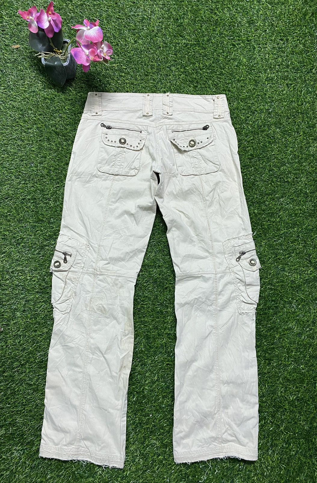 Japanese Brand Multipockets Cargo Pants Size US 33 - 2 Thumbnail