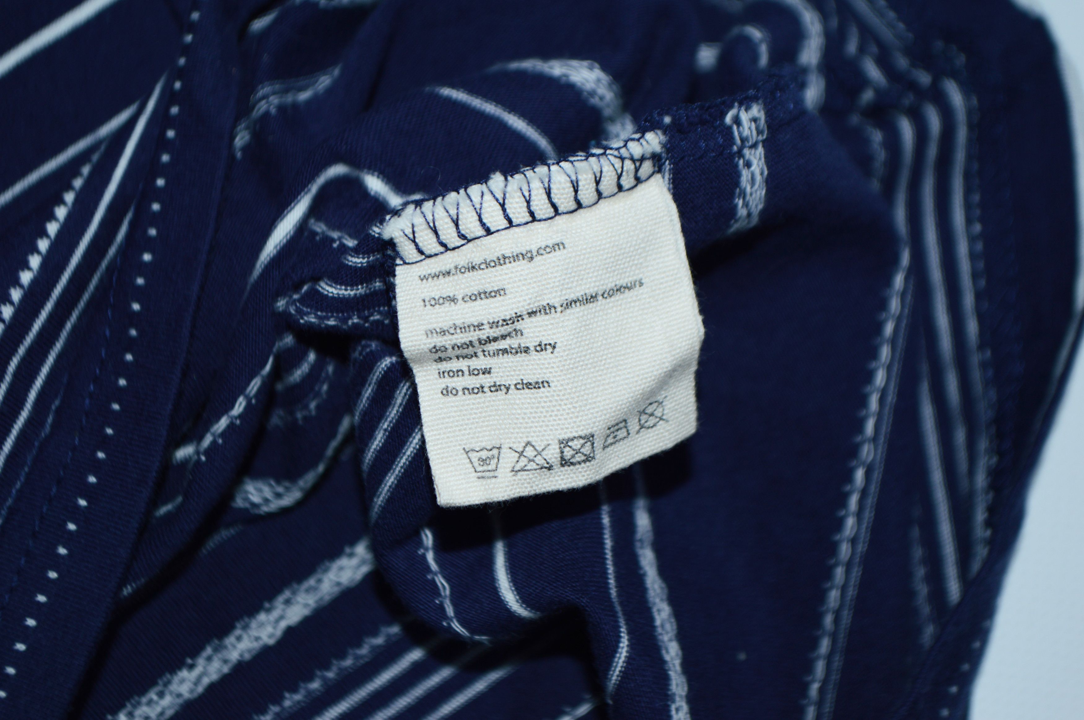 Folk FOLK Blue Cotton Pocket T - Shirt Size L Size US L / EU 52-54 / 3 - 5 Thumbnail