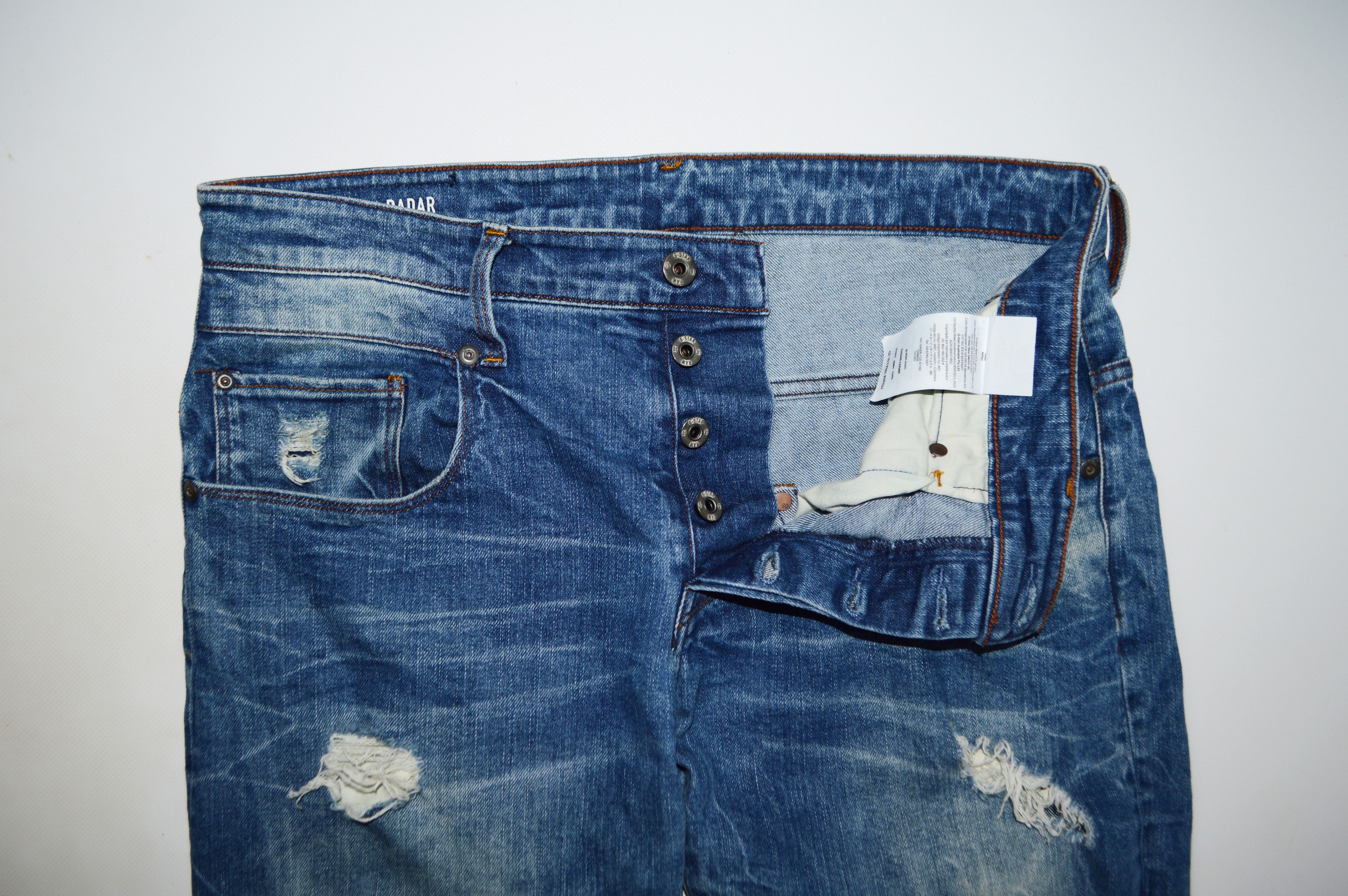 G-Star G-Star Radar Loose Distressed Denim Jean Size US 32 / EU 48 - 6 Thumbnail