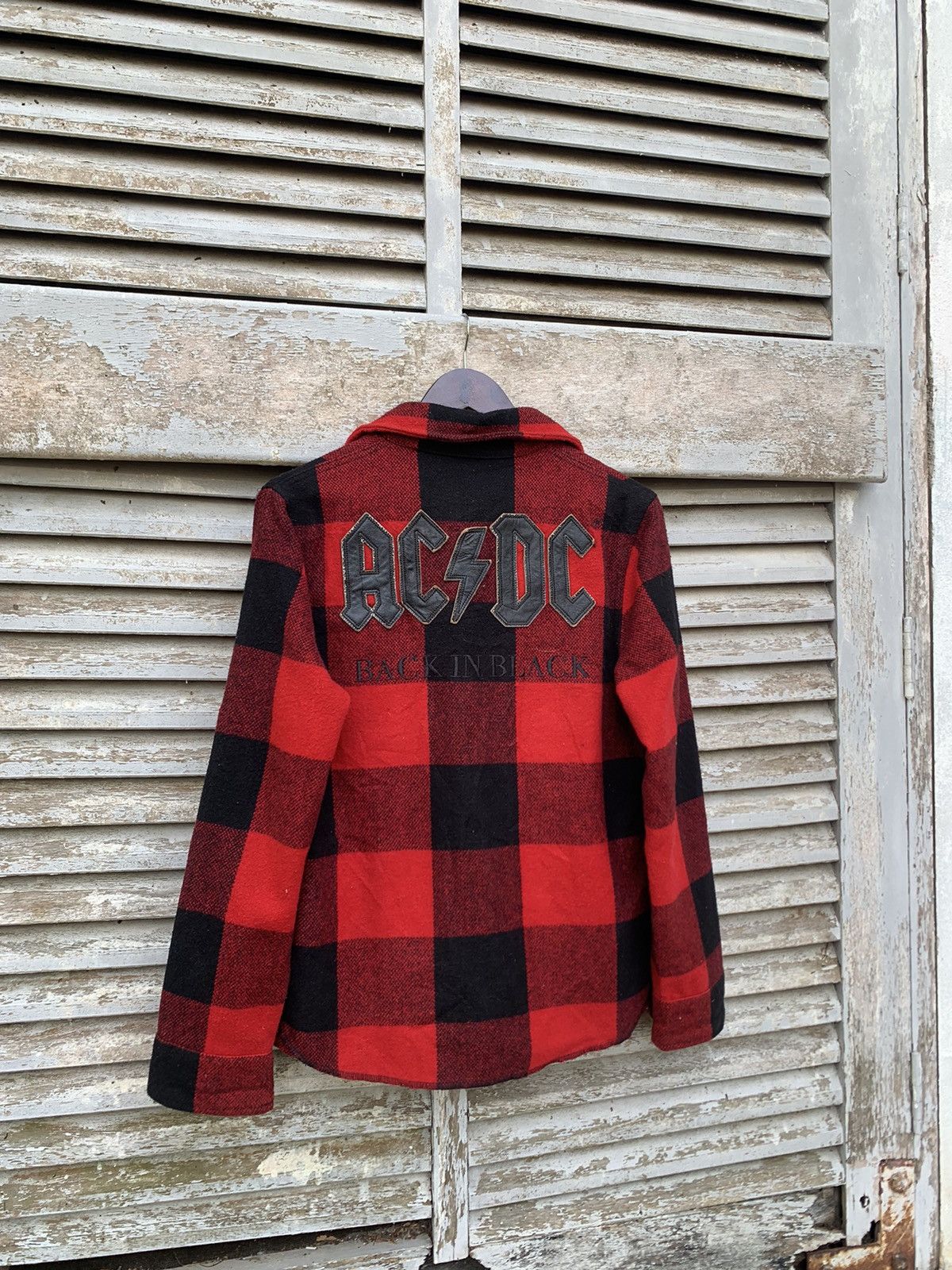 AC/DC 🪖Vintage AC/DC BACK IN BLACK Flannels Button Up Jacket Size US S / EU 44-46 / 1 - 12 Thumbnail