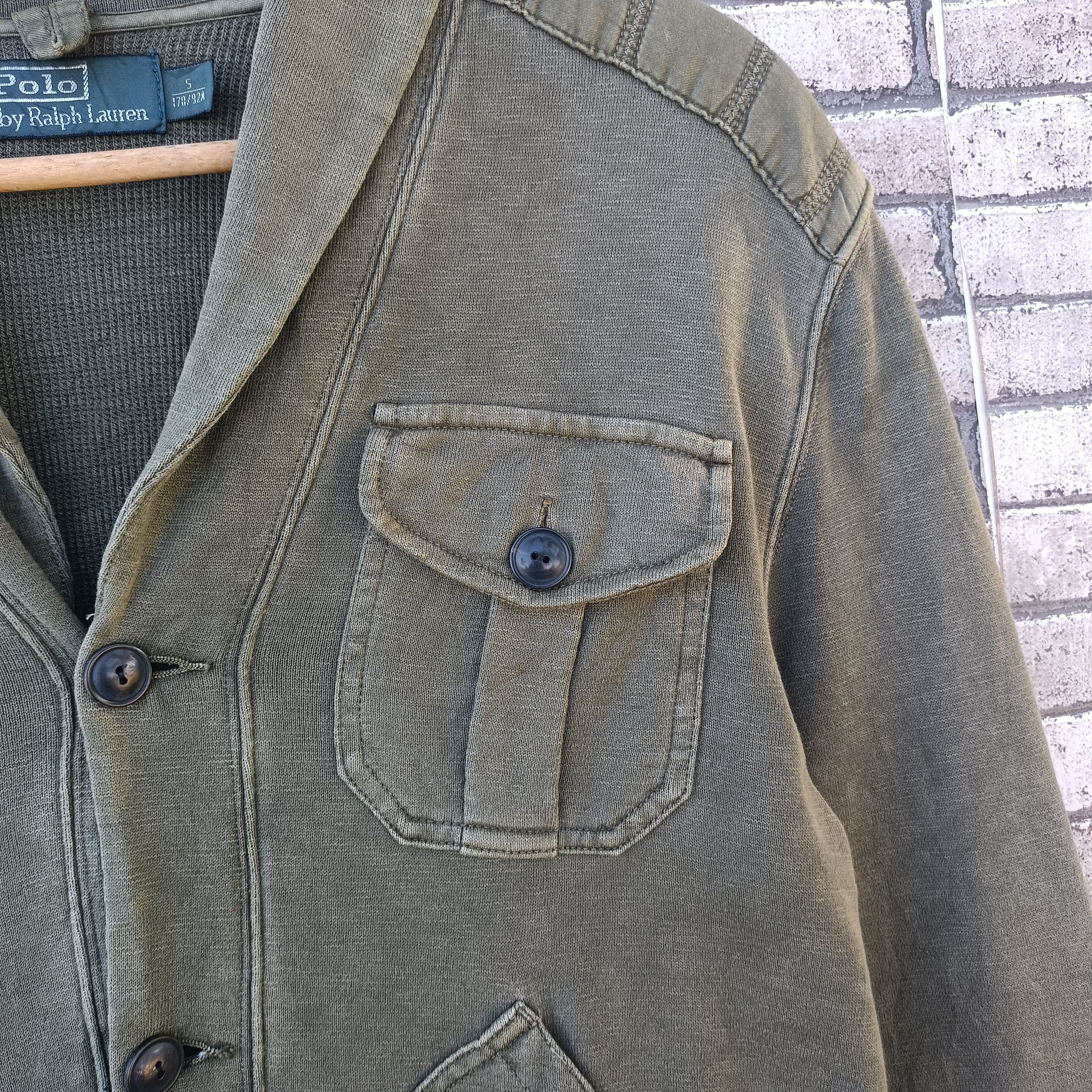 Polo Ralph Lauren × Ralph Lauren × Vintage Polo Ralph Lauren Cardigan Tactical Design Size S / US 4 / IT 40 - 8 Thumbnail