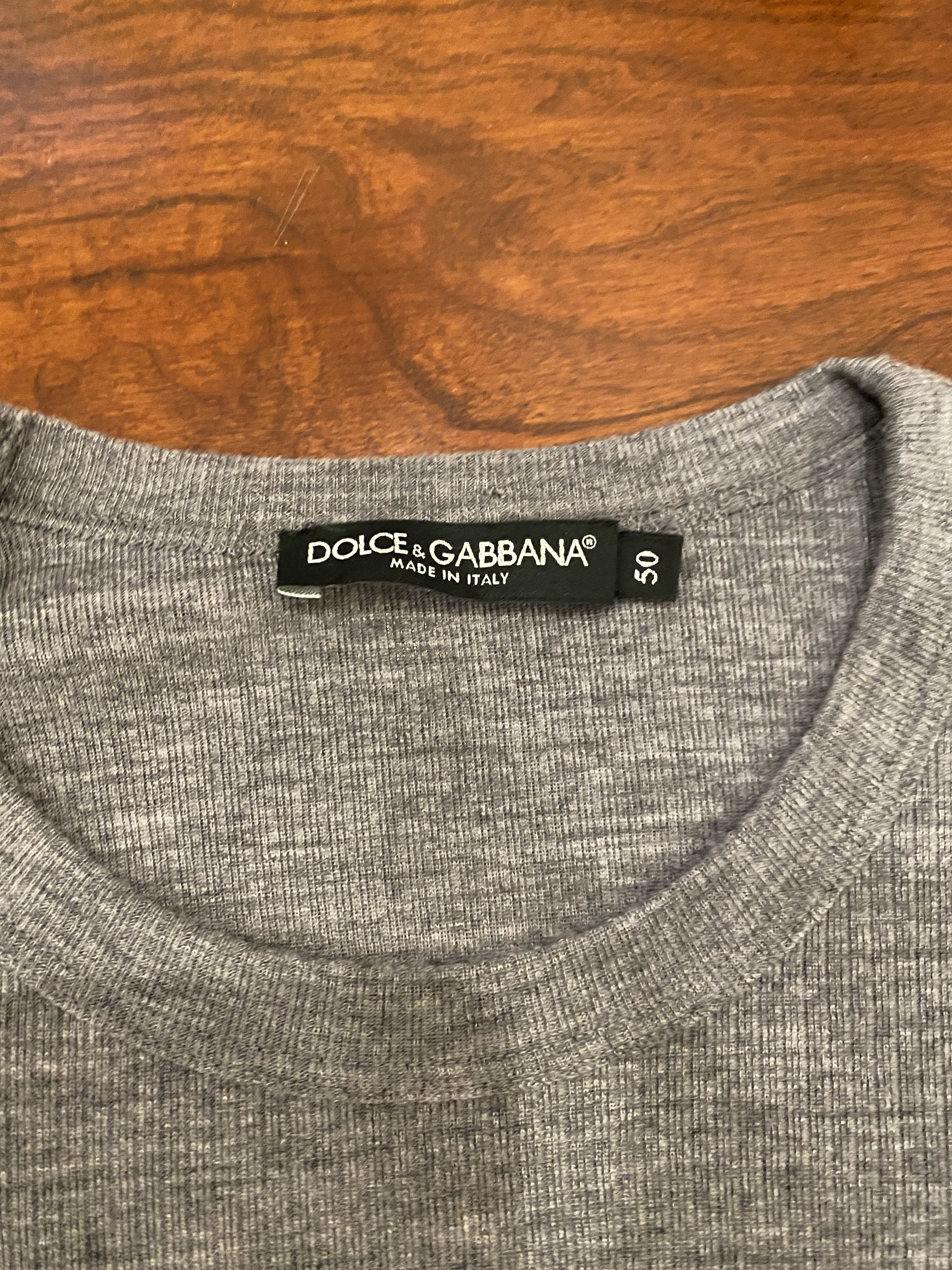 Dolce & Gabbana Ribbed L/S Crew Size US M / EU 48-50 / 2 - 2 Thumbnail