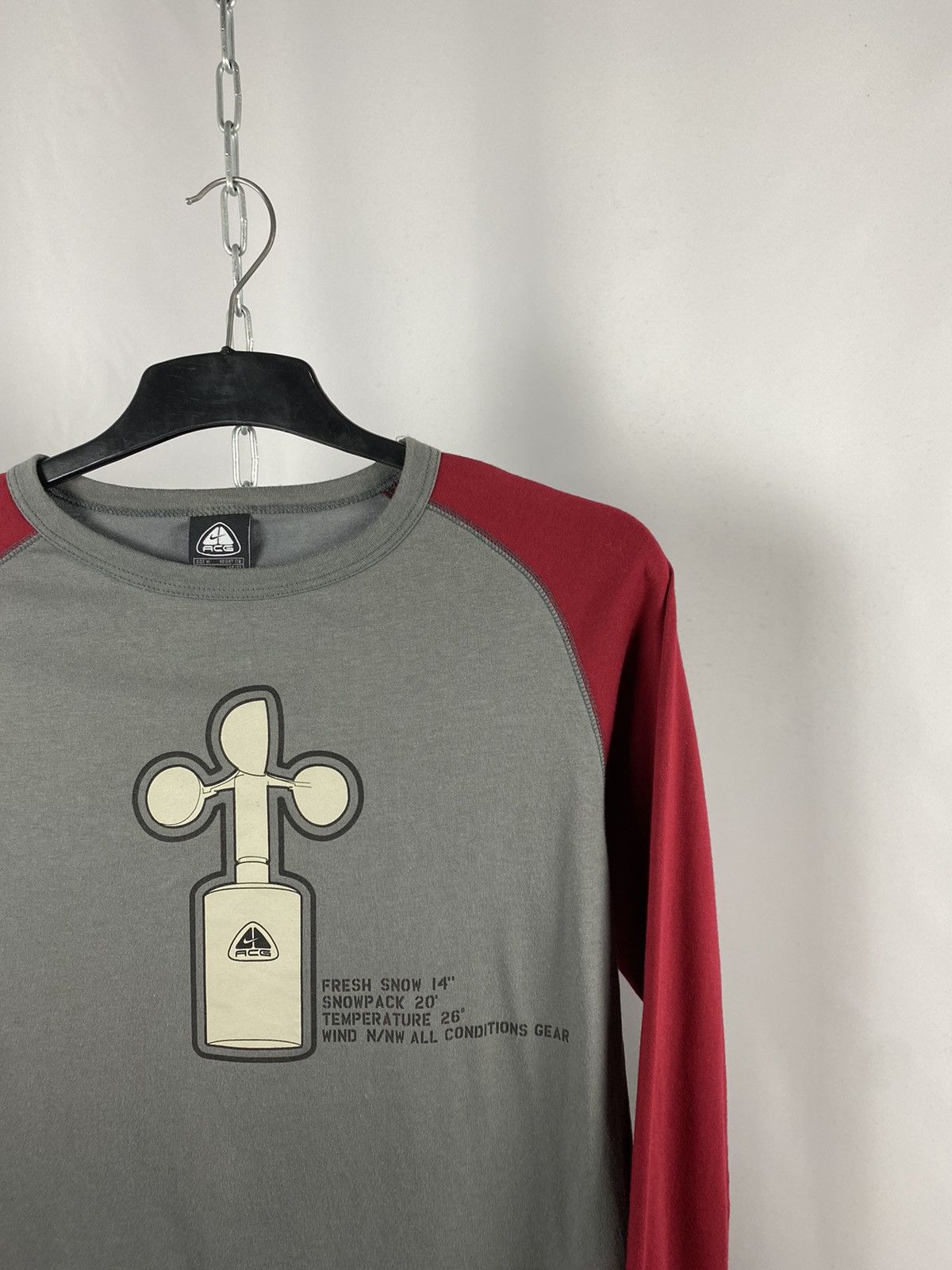 Nike ACG Nike acg long sleeve gray size M Size US M / EU 48-50 / 2 - 2 Thumbnail