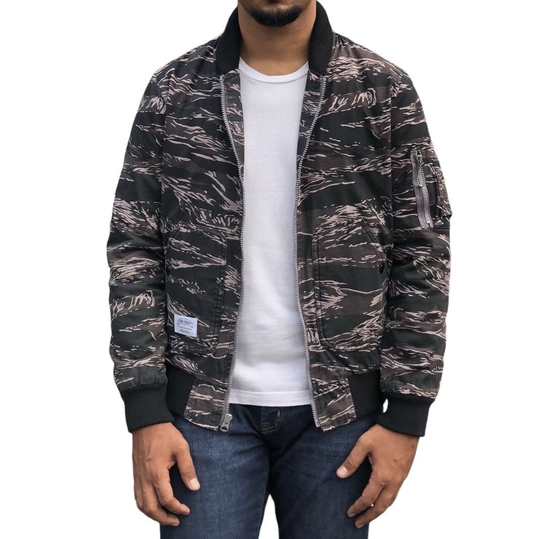 Japanese Brand Nude Bones Mature Blacks Camouflage Bomber Jacket Size US M / EU 48-50 / 2 - 2 Thumbnail
