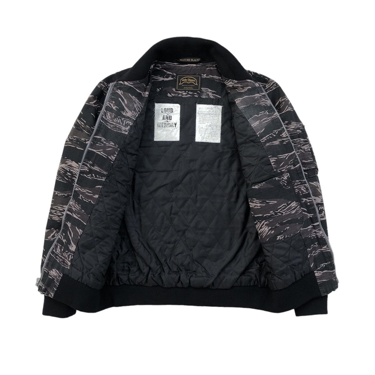 Japanese Brand Nude Bones Mature Blacks Camouflage Bomber Jacket Size US M / EU 48-50 / 2 - 12 Thumbnail