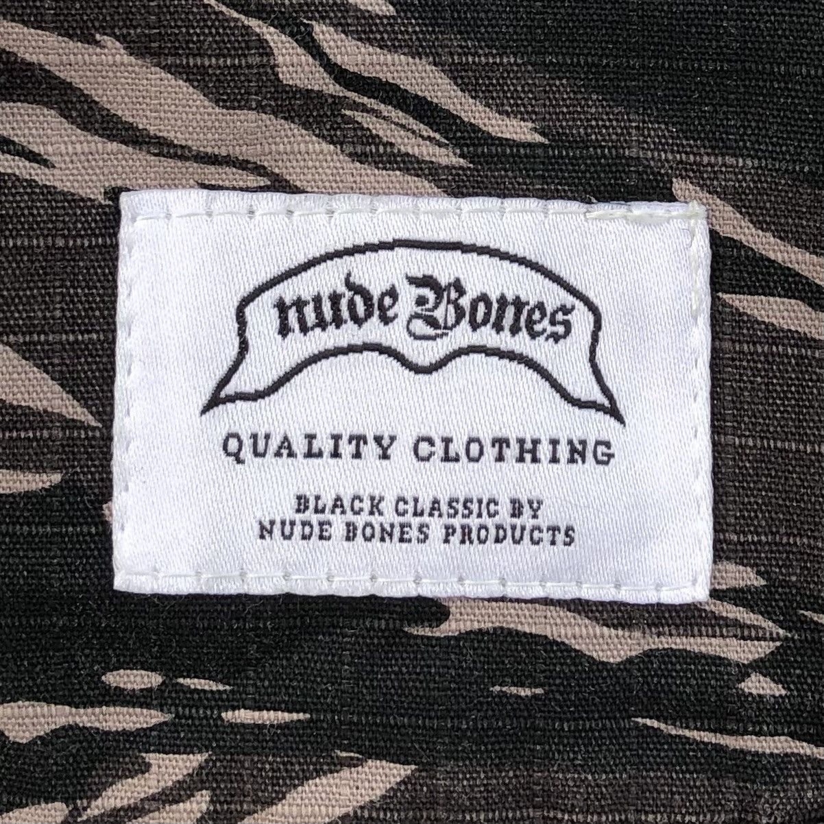 Japanese Brand Nude Bones Mature Blacks Camouflage Bomber Jacket Size US M / EU 48-50 / 2 - 14 Thumbnail