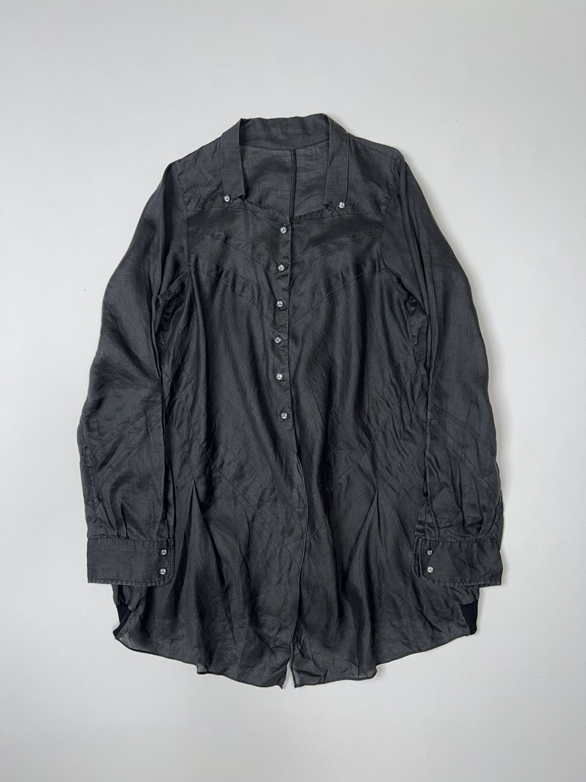 Marithe + Francois Girbaud Marithe Francois Girbaud Ramie Shirt Oversized Avantgarde Size L / US 10 / IT 46 - 3 Thumbnail