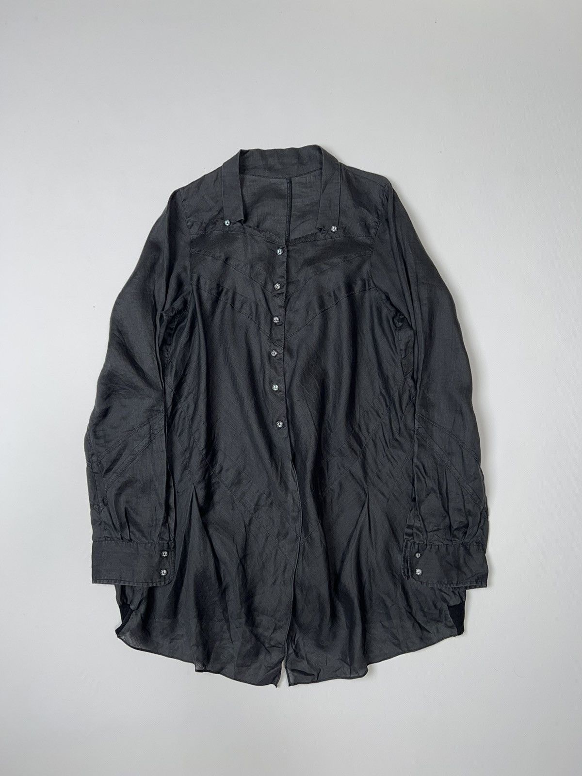Marithe + Francois Girbaud Marithe Francois Girbaud Ramie Shirt Oversized Avantgarde Size L / US 10 / IT 46 - 1 Thumbnail