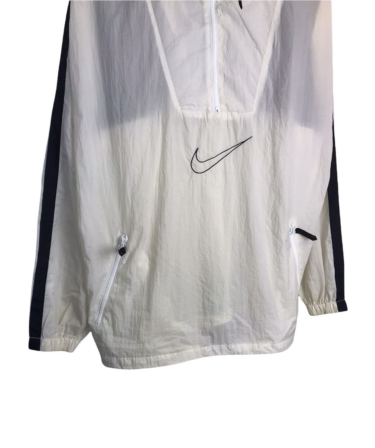 Nike × Vintage Nike swoosh center logo halfzipper pullover windbreaker Size US M / EU 48-50 / 2 - 2 Thumbnail