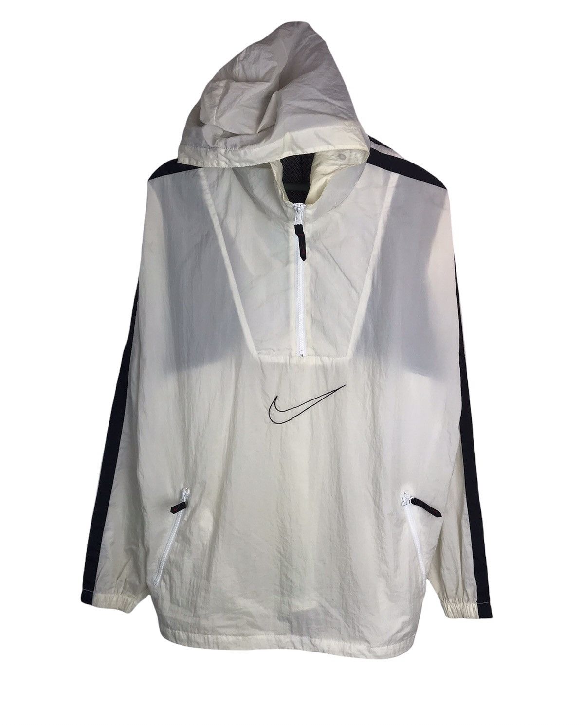 Nike swoosh center logo halfzipper pullover windbreaker