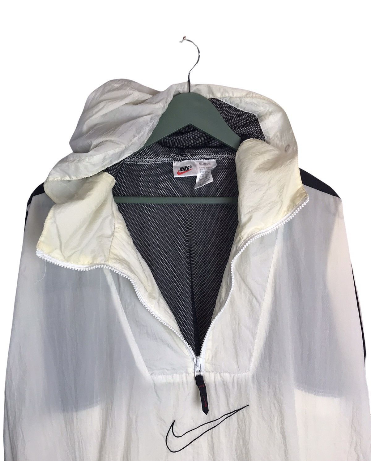 Nike × Vintage Nike swoosh center logo halfzipper pullover windbreaker Size US M / EU 48-50 / 2 - 3 Thumbnail