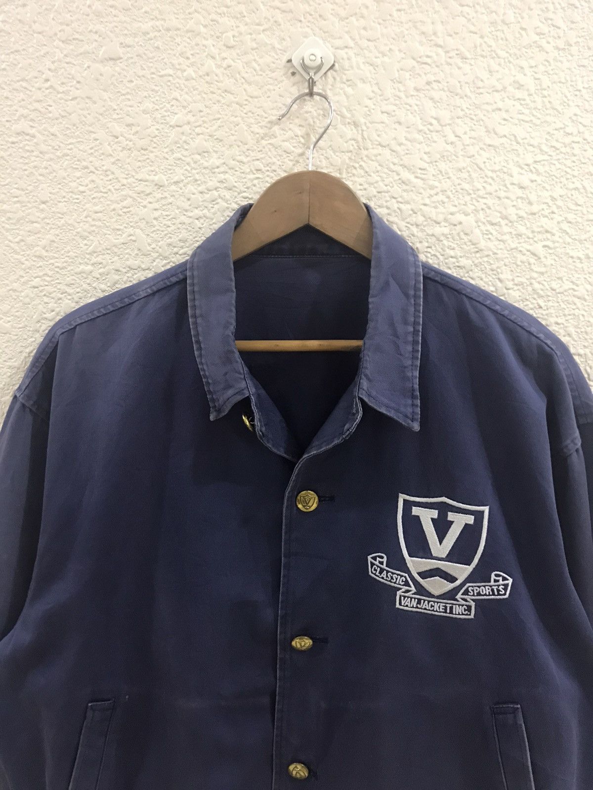 Japanese Brand VAN jac bomber/varsity embroidered logo nice jacket Size US L / EU 52-54 / 3 - 7 Thumbnail