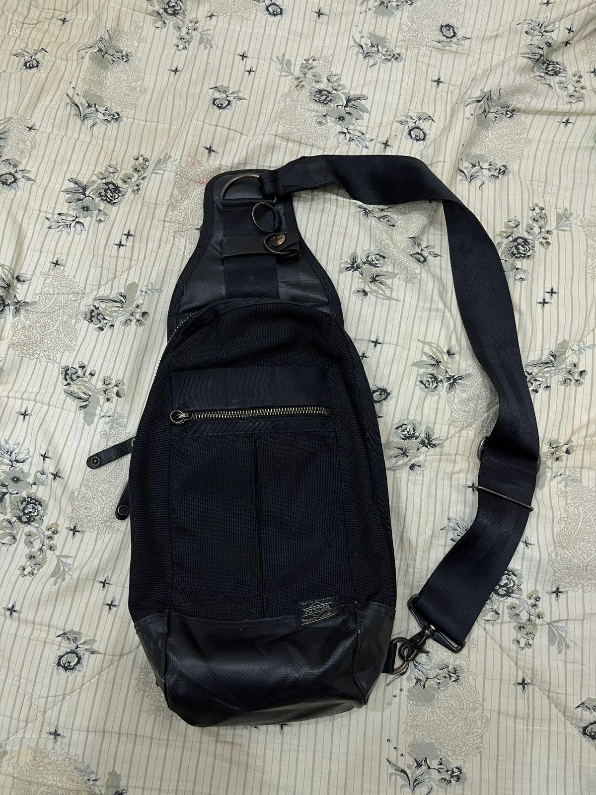 Archival Clothing x Avant Garde Porter Japan Crossbody Bag in Black, Men's