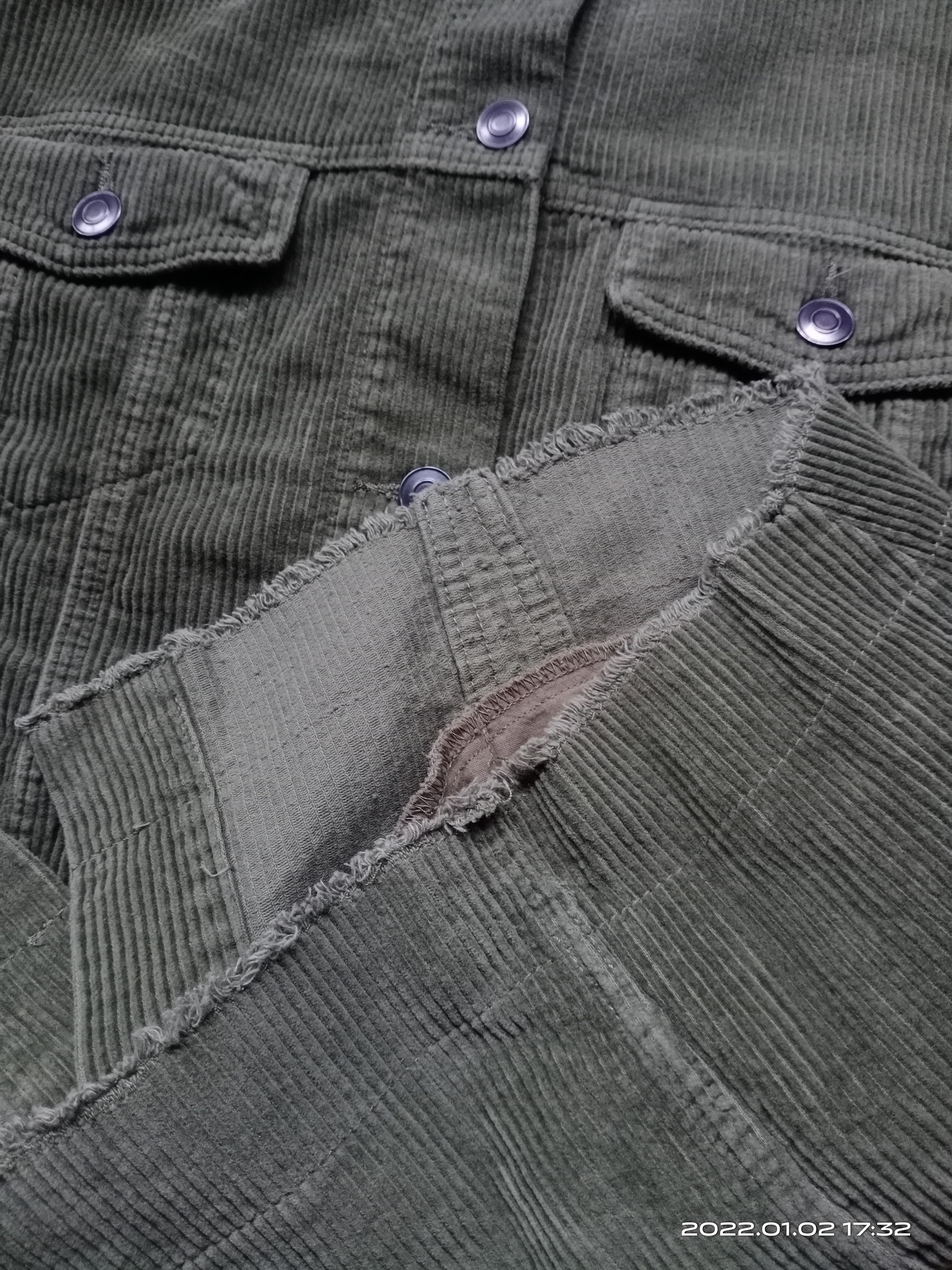 Zara Zara Corduroy Denim Style Button Jacket Size XS / US 0-2 / IT 36-38 - 3 Thumbnail