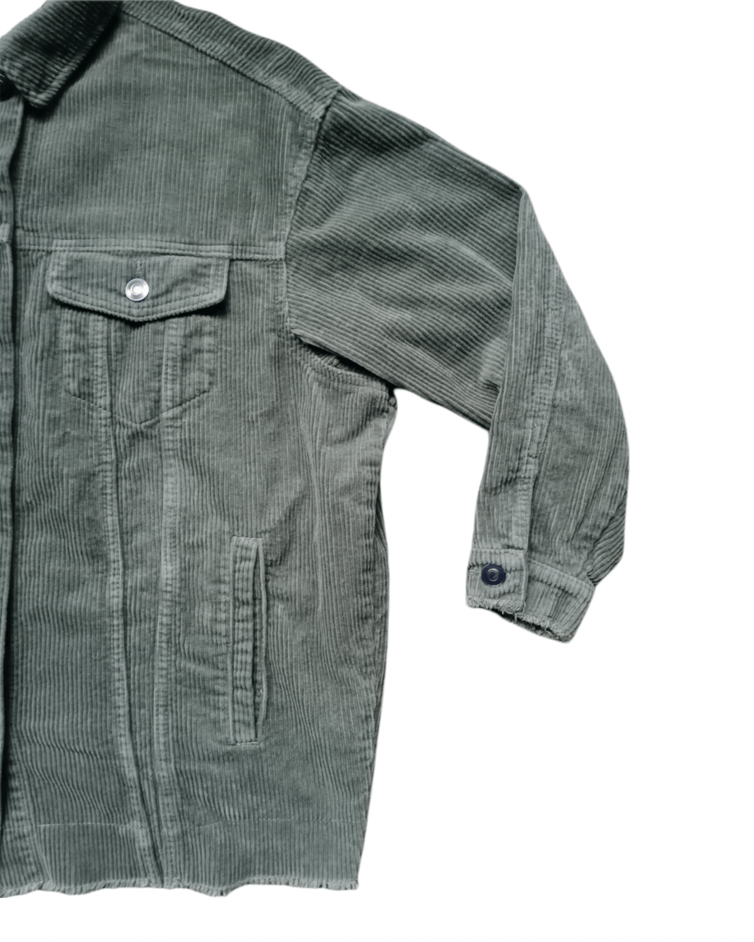 Zara Zara Corduroy Denim Style Button Jacket Size XS / US 0-2 / IT 36-38 - 2 Thumbnail