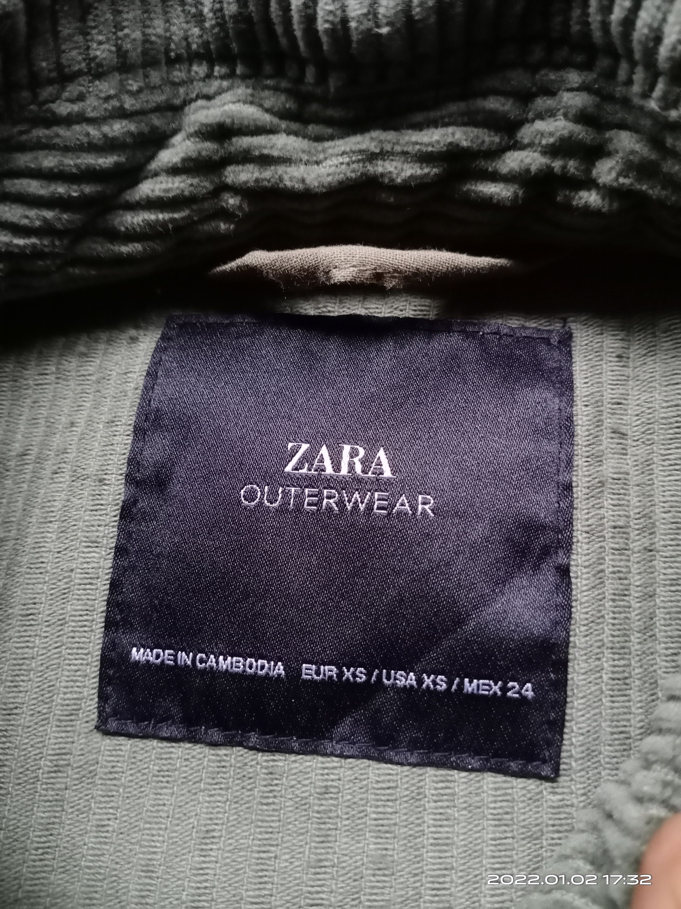 Zara Zara Corduroy Denim Style Button Jacket Size XS / US 0-2 / IT 36-38 - 4 Thumbnail