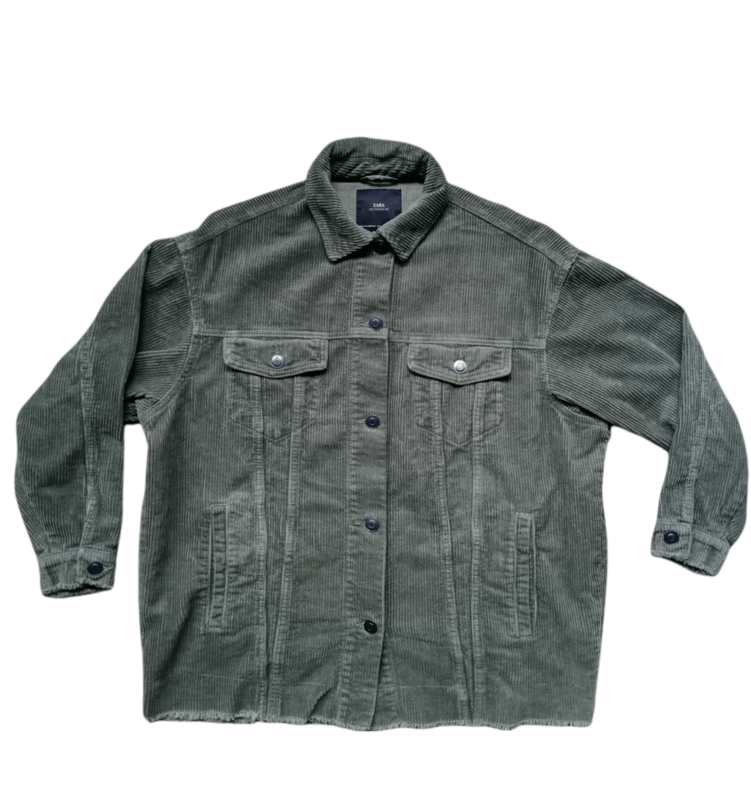Zara Zara Corduroy Denim Style Button Jacket Size XS / US 0-2 / IT 36-38 - 1 Thumbnail