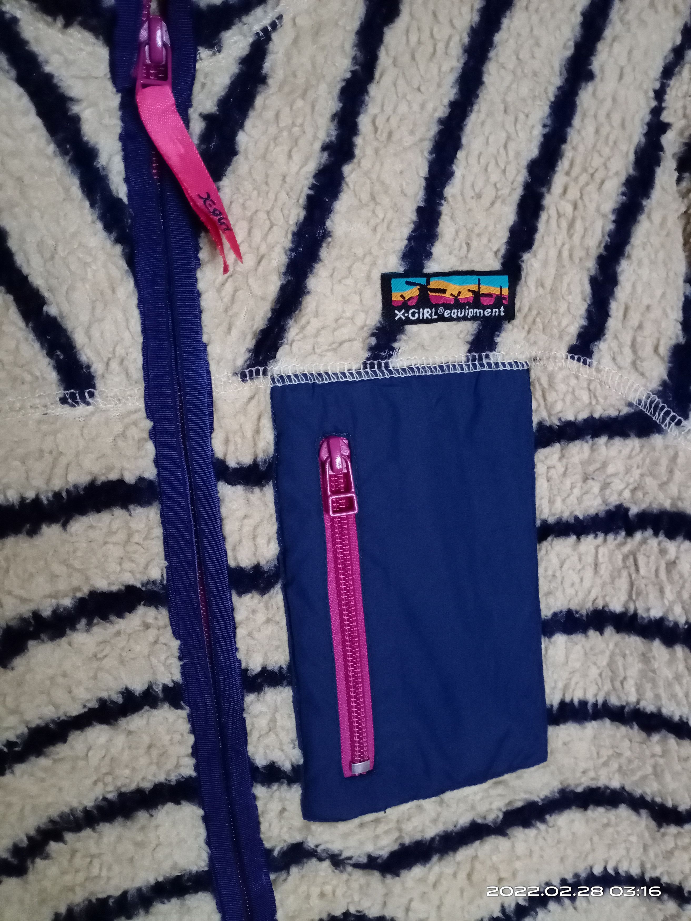 Japanese Brand X-GIRL Equipment Fleece Zipper Women Jacket Size S / US 4 / IT 40 - 3 Thumbnail