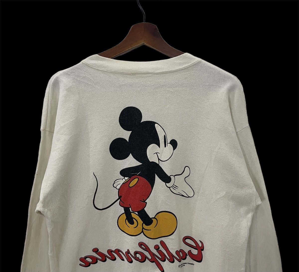 Mickey Mouse Vintage 90s Mickey Mouse Big Logo Sweatshirt Size US M / EU 48-50 / 2 - 9 Thumbnail
