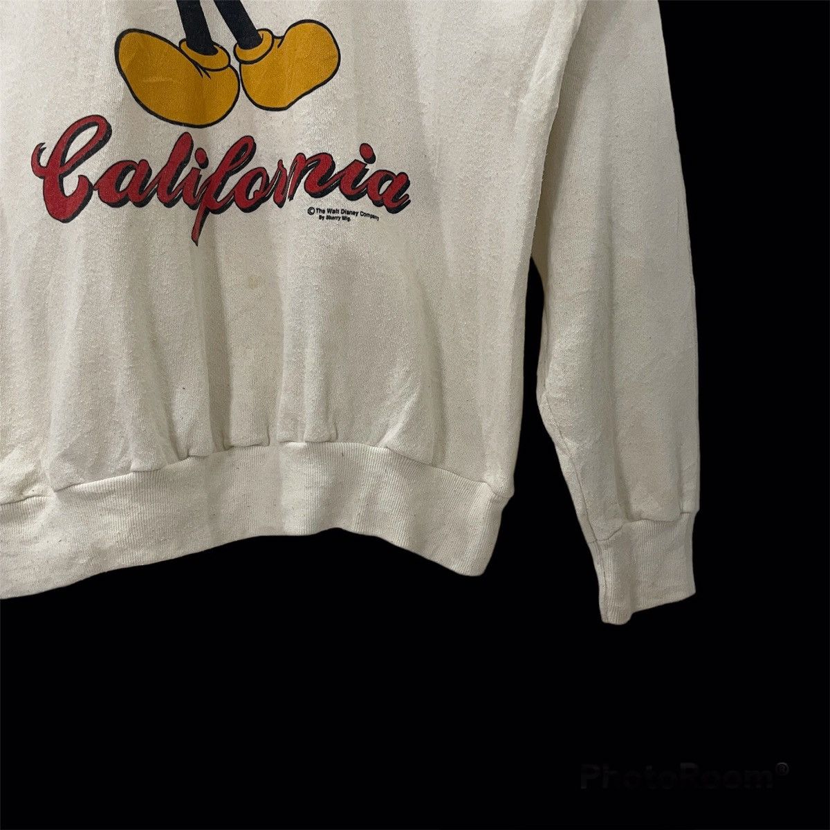 Mickey Mouse Vintage 90s Mickey Mouse Big Logo Sweatshirt Size US M / EU 48-50 / 2 - 2 Thumbnail