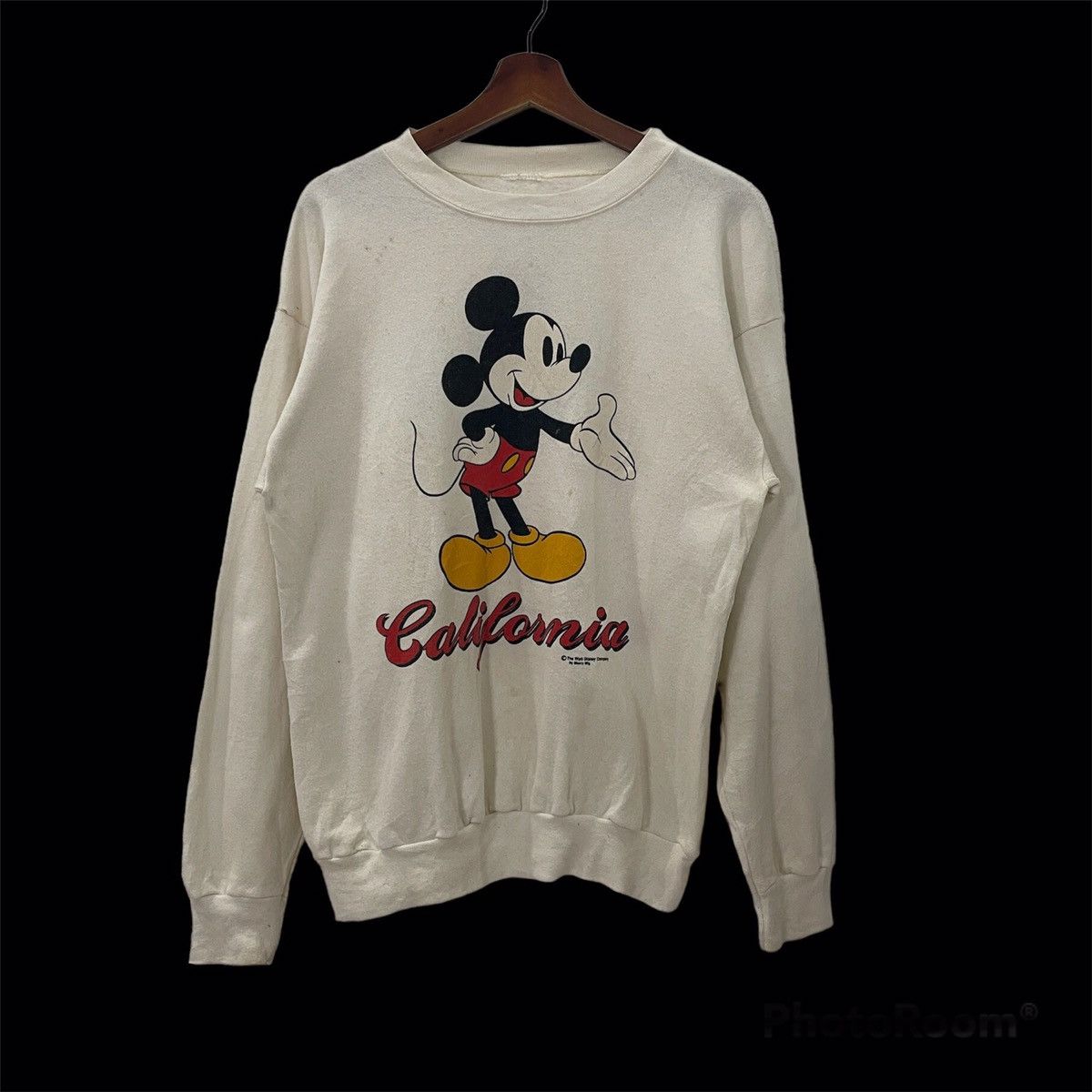 Mickey Mouse Vintage 90s Mickey Mouse Big Logo Sweatshirt Size US M / EU 48-50 / 2 - 1 Thumbnail
