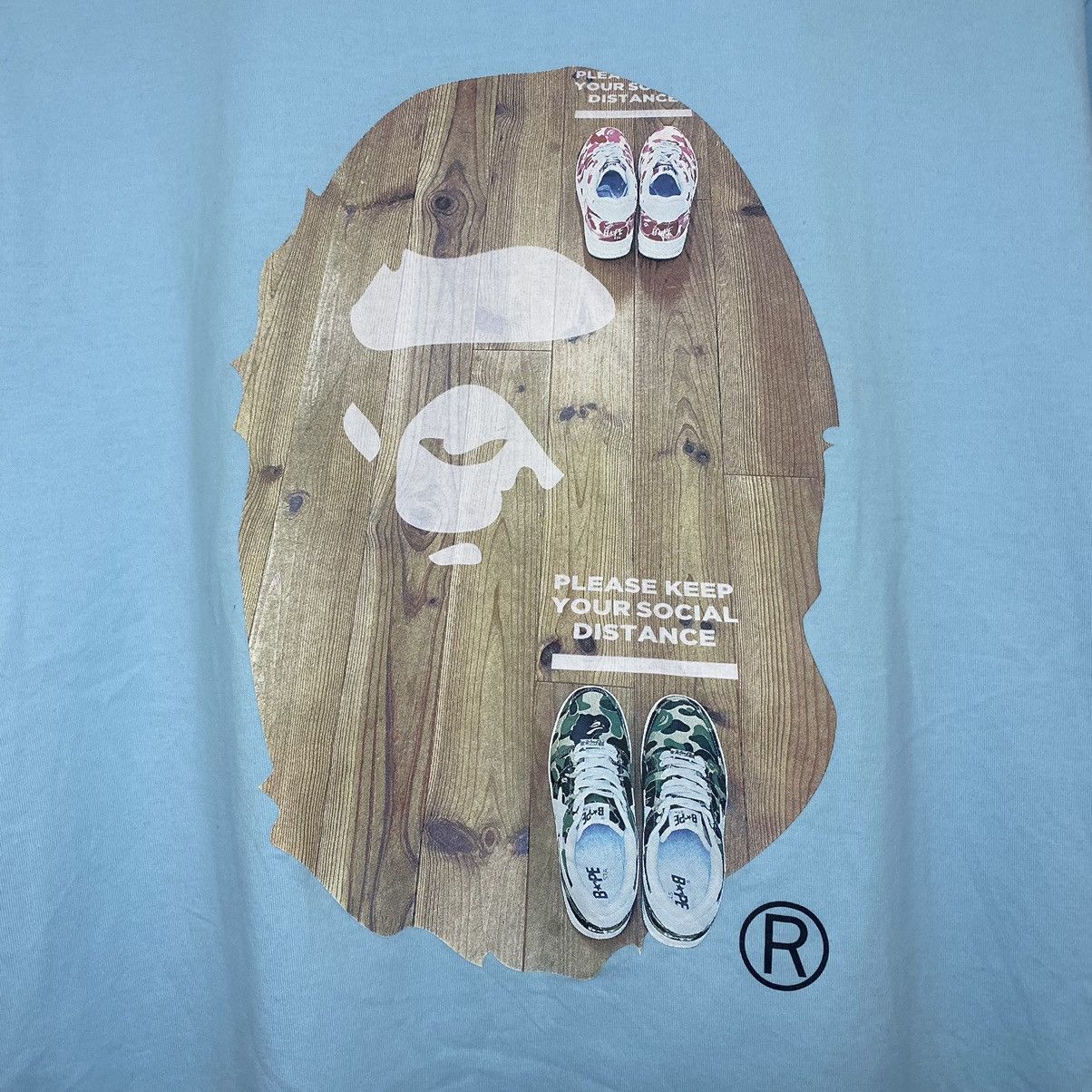 Bape Social Distancing Tee Size US XL / EU 56 / 4 - 4 Thumbnail